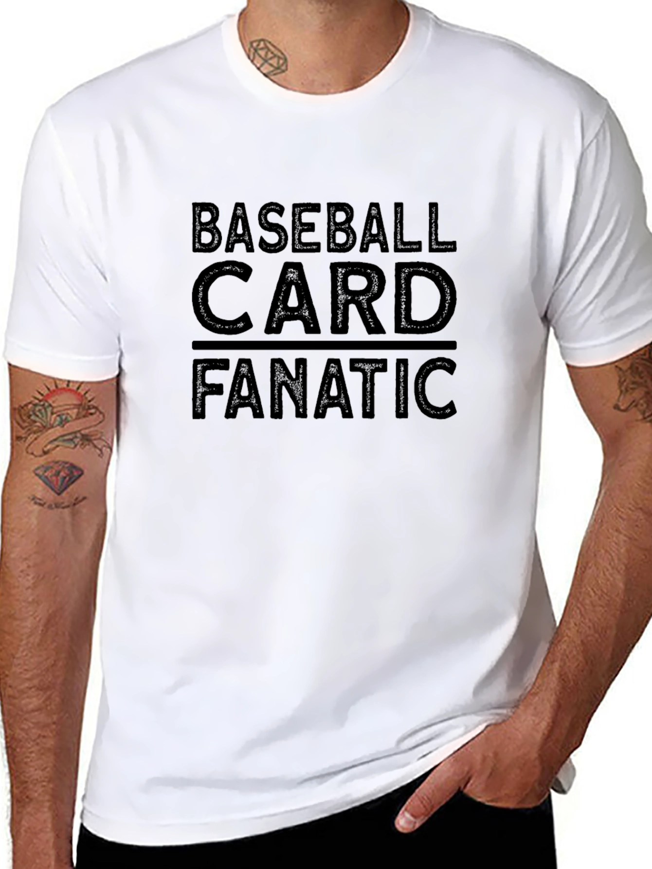 Baseball Card Fanatic Black T-Shirt