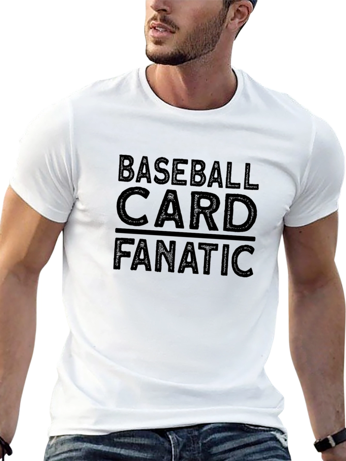 Baseball Card Fanatic Black T-Shirt