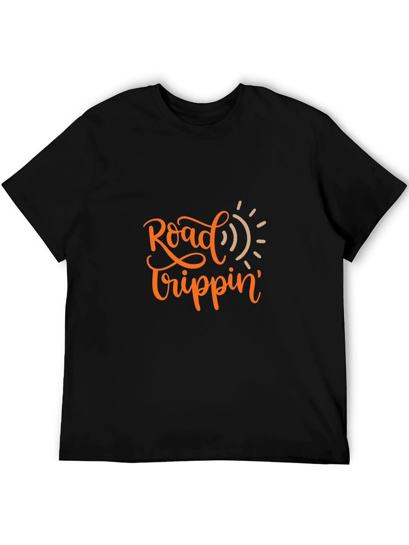 Road Trippin Graphic Black T-Shirt