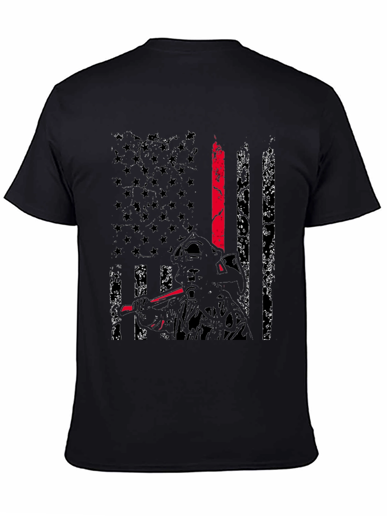 Thin Red Line Firefighter Flag T-Shirt
