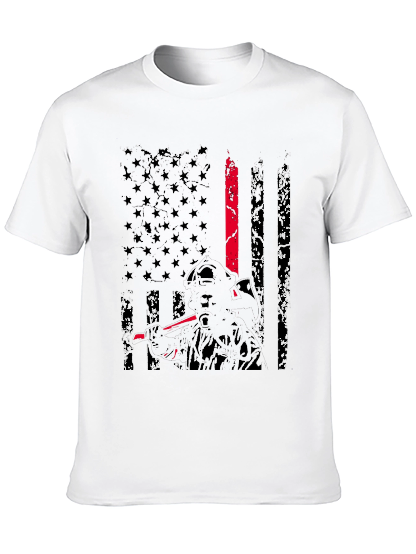 Thin Red Line Firefighter Flag T-Shirt