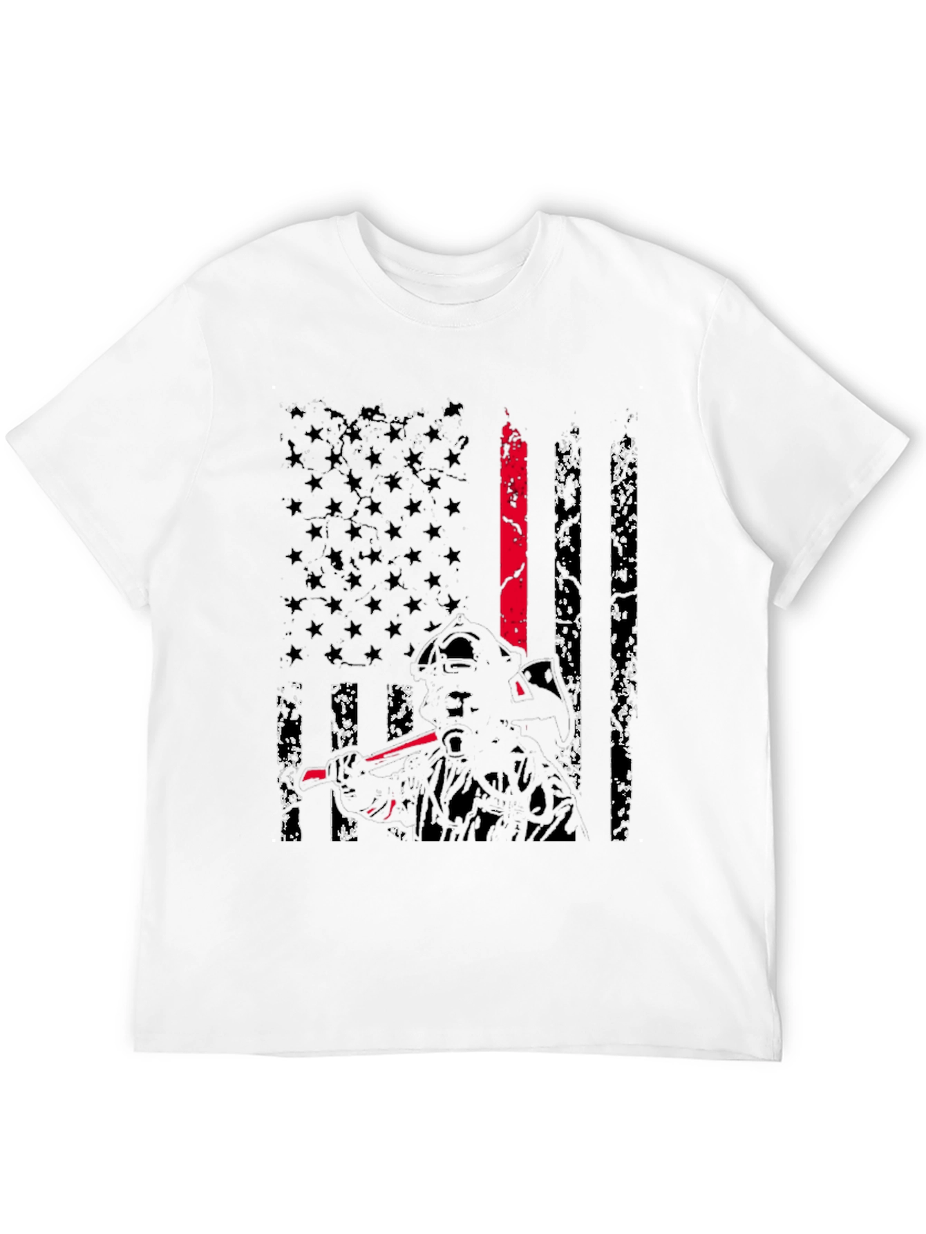 Thin Red Line Firefighter Flag T-Shirt