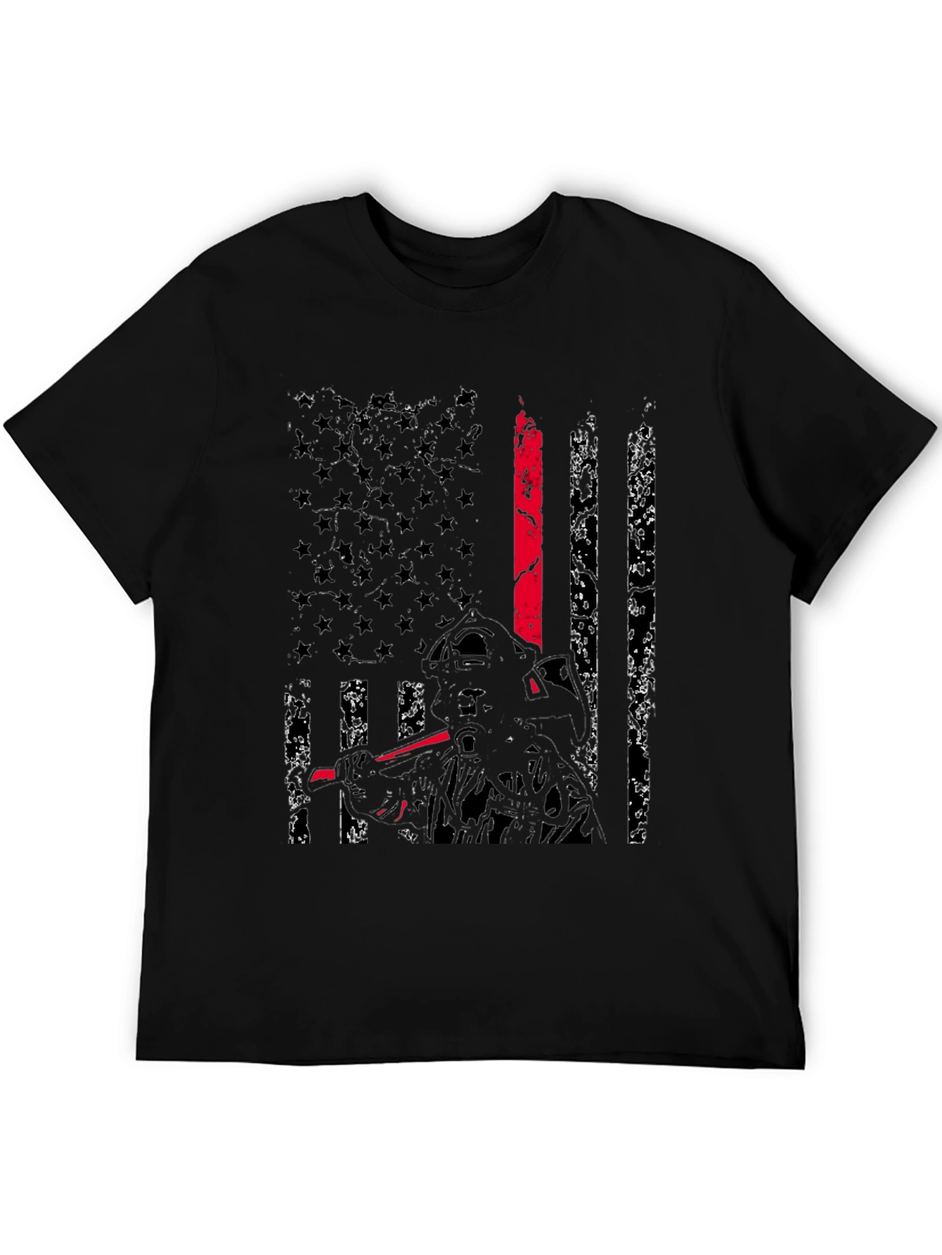 Thin Red Line Firefighter Flag T-Shirt