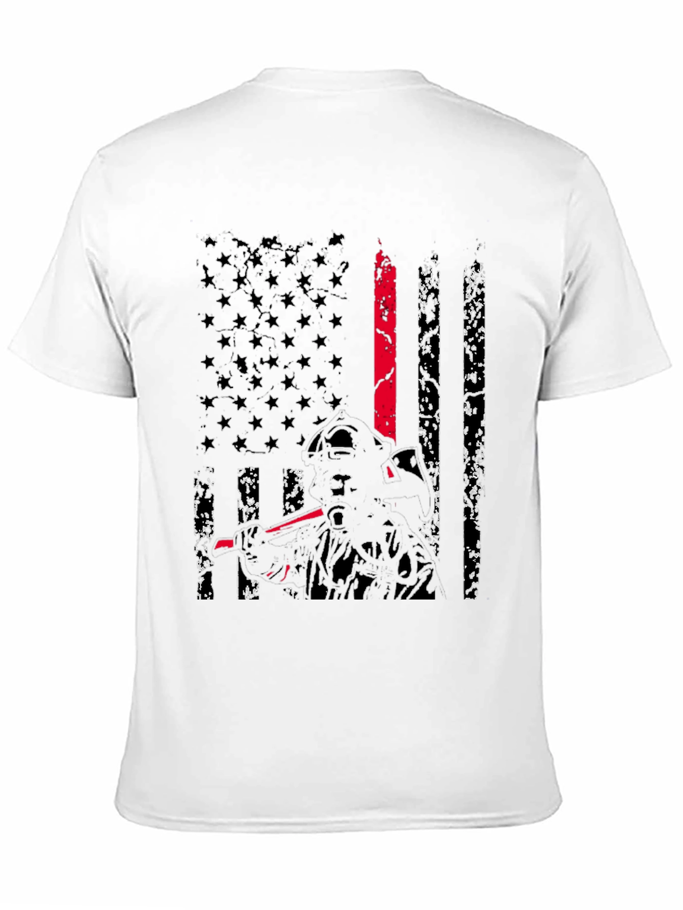 Thin Red Line Firefighter Flag T-Shirt
