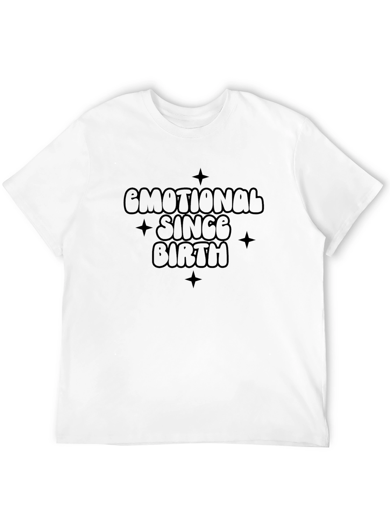 Emotional Since Birth Graphic Tee - Black