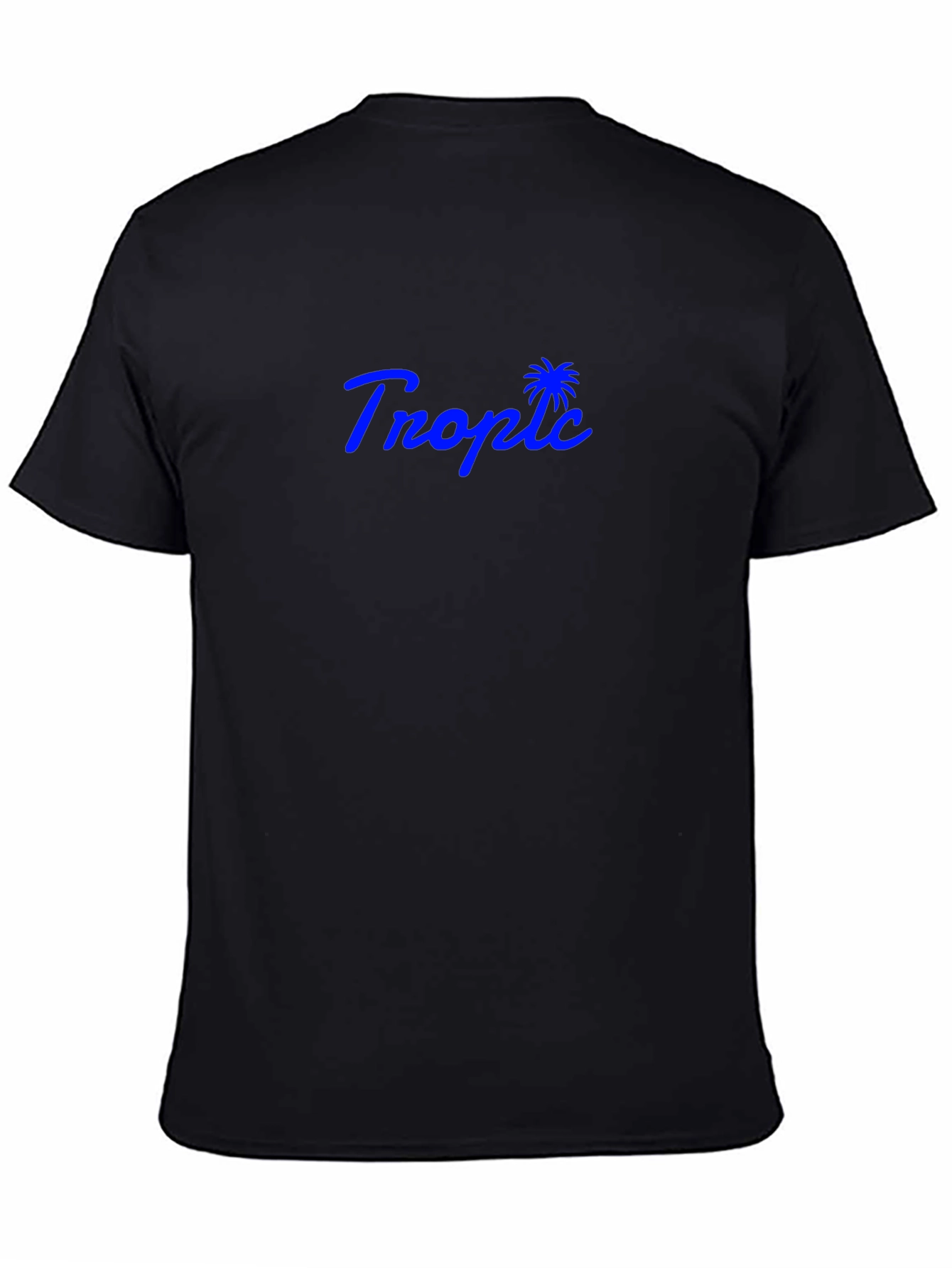 Tropic Black T-Shirt - Palm Tree Logo