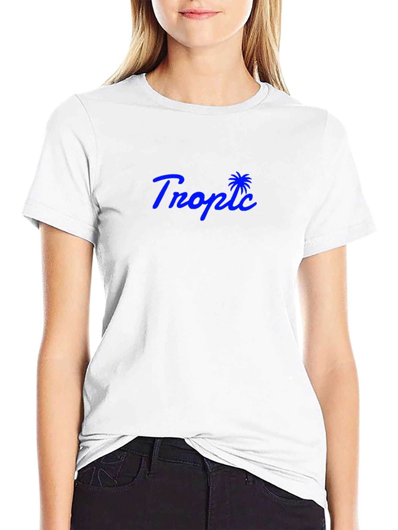Tropic Black T-Shirt - Palm Tree Logo