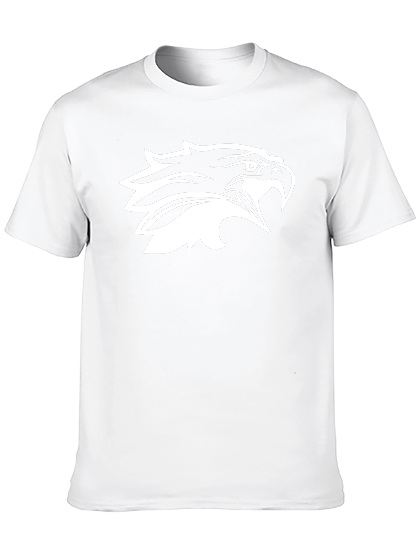 Black T-Shirt with Eagle Head Graphic