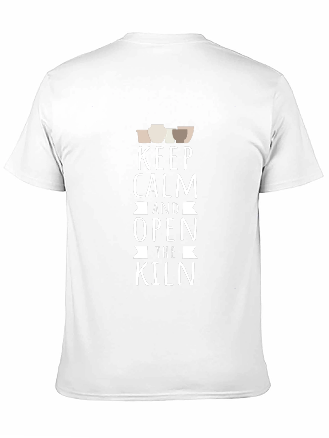 Keep Calm Open Kiln Black T-Shirt Pottery Lover
