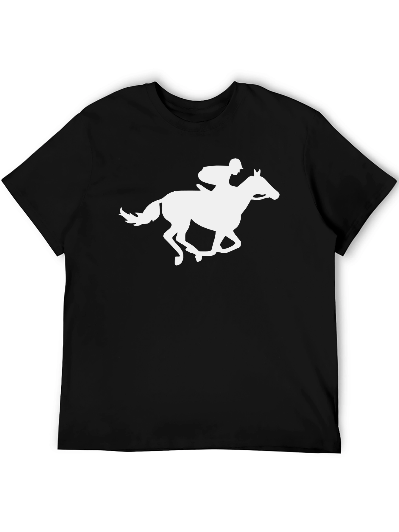 Equestrian Silhouette T-Shirt - Black