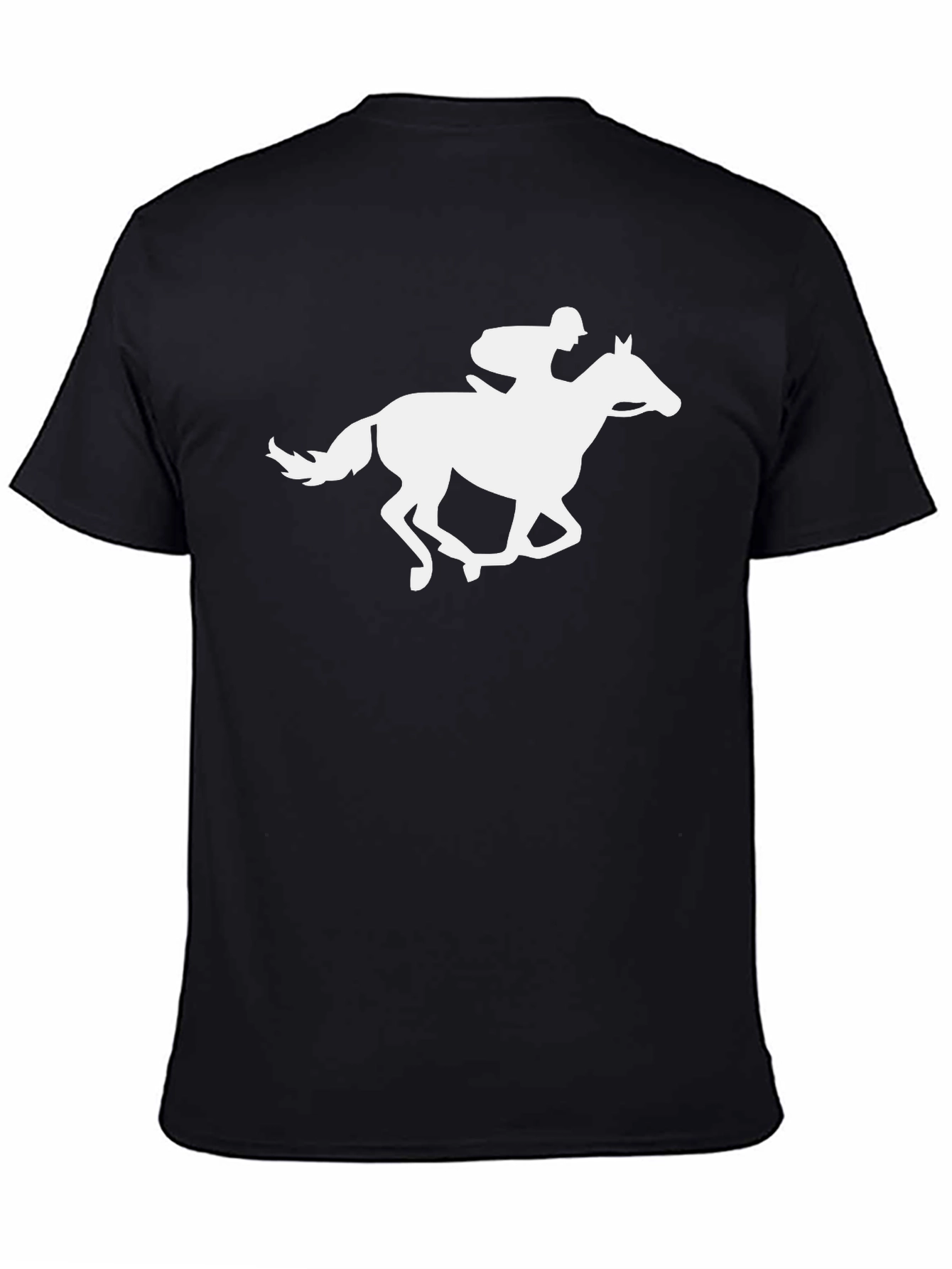 Equestrian Silhouette T-Shirt - Black