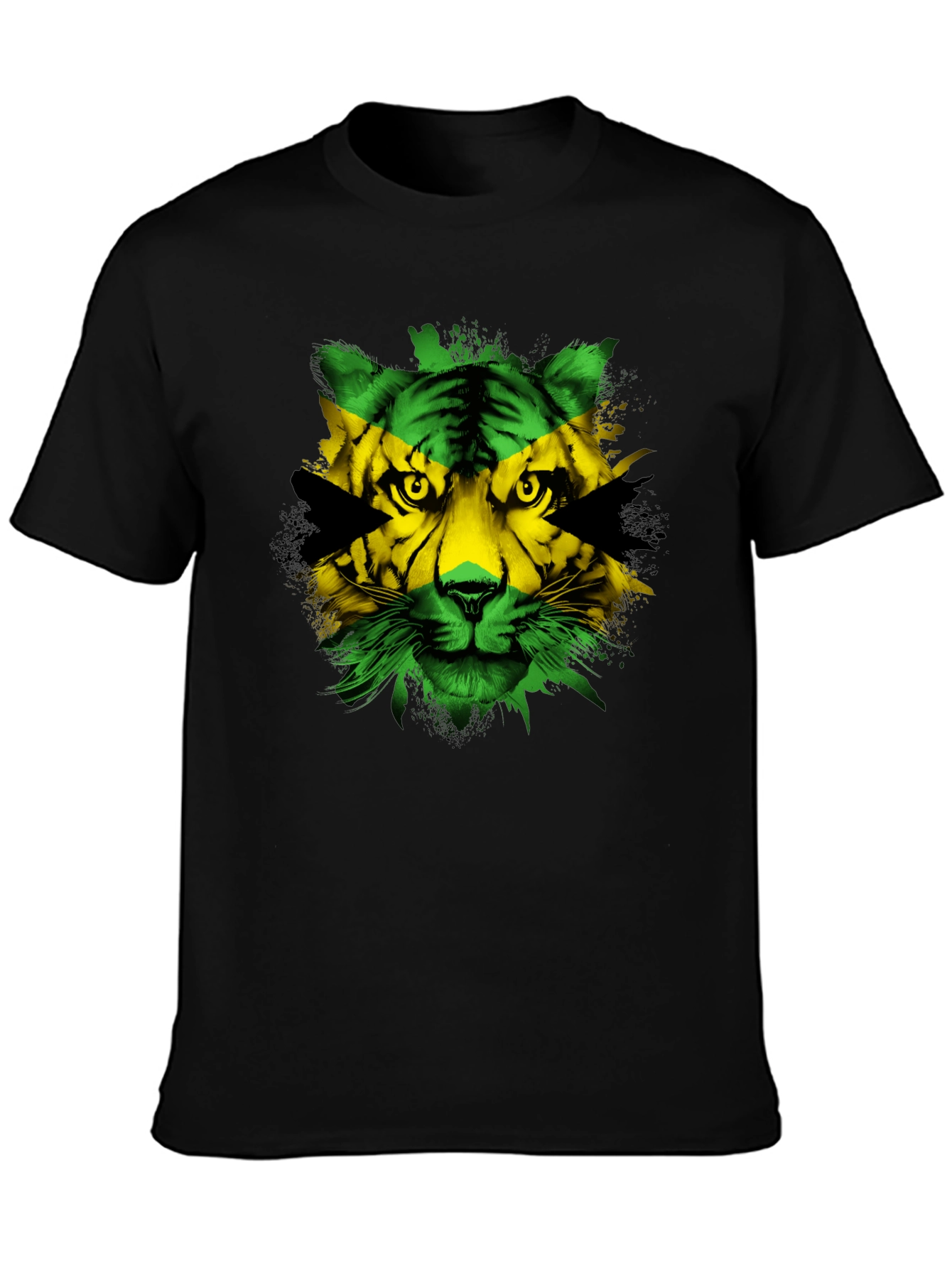 Jamaican Flag Tiger Graphic Tee