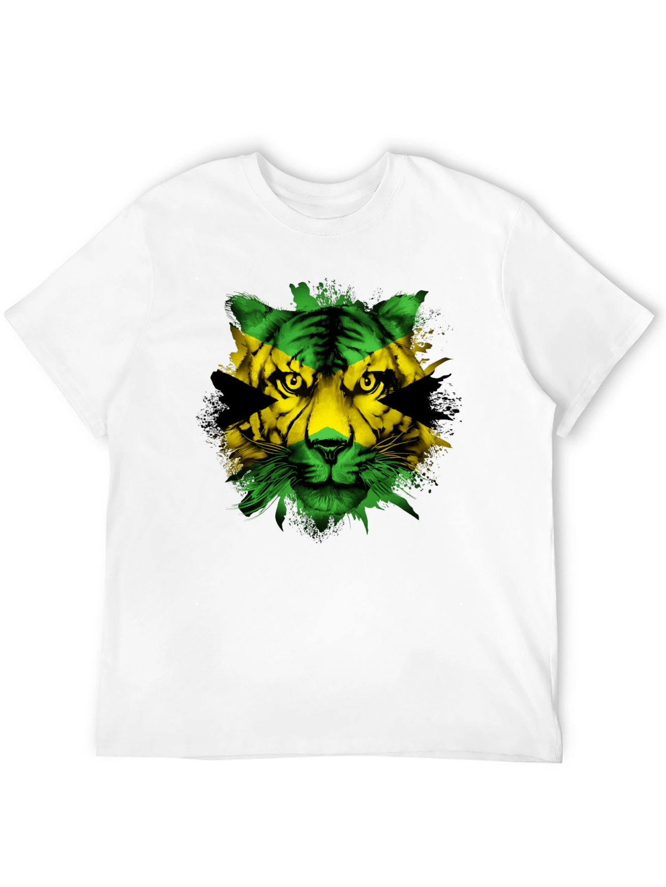 Jamaican Flag Tiger Graphic Tee