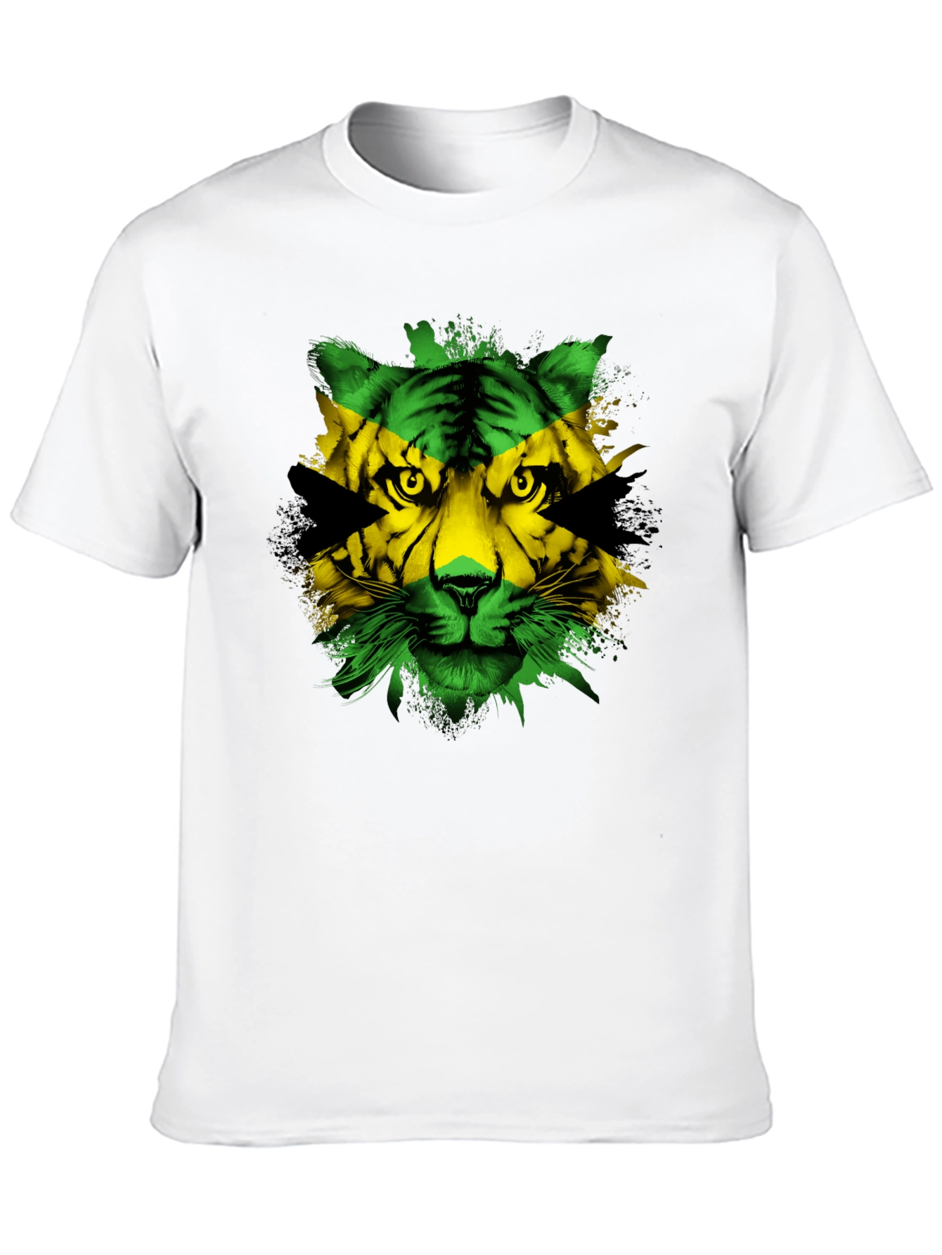 Jamaican Flag Tiger Graphic Tee