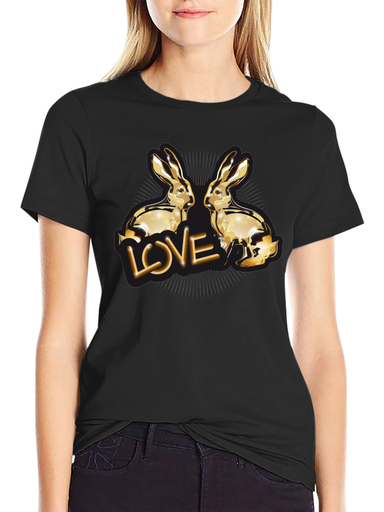 Golden Rabbit Love Tee