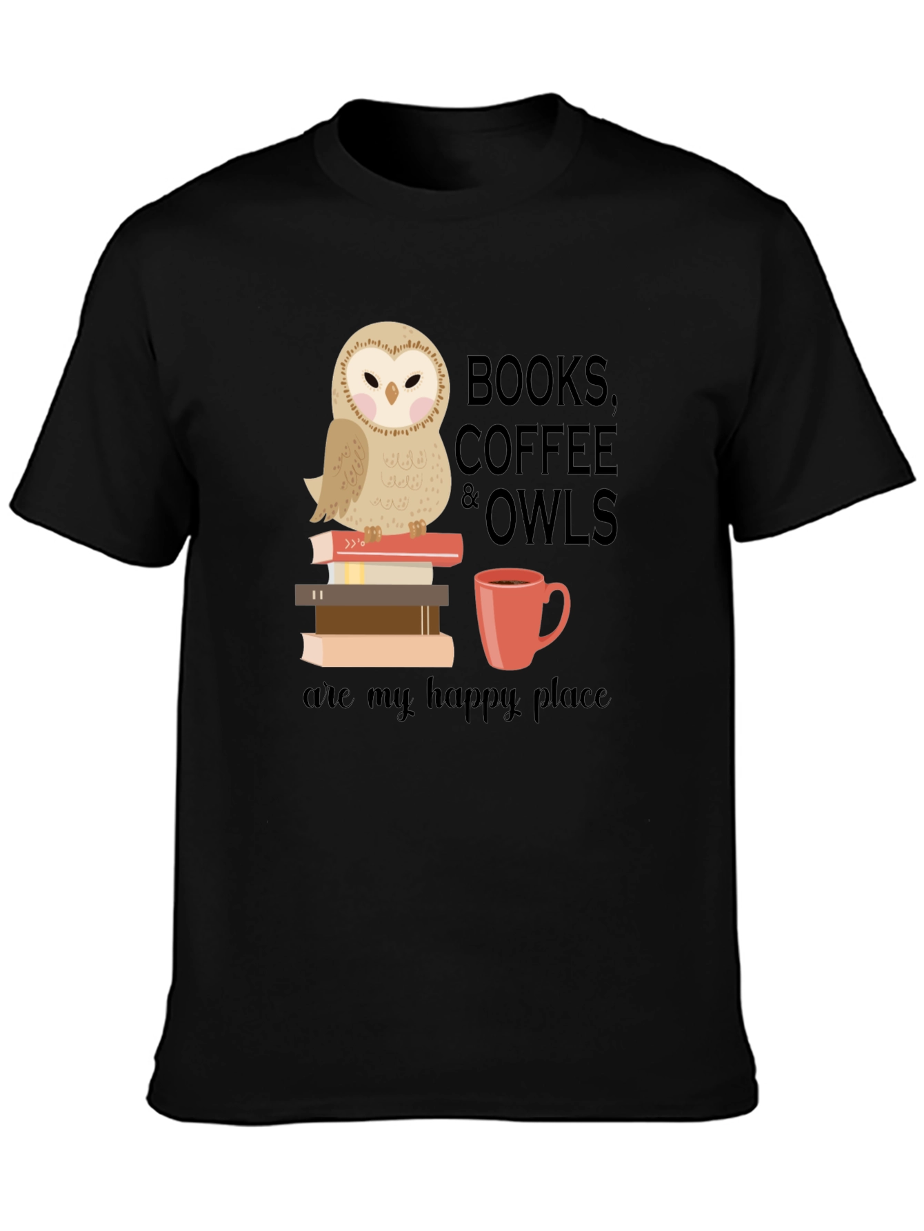 Books Coffee & Owls T-Shirt
