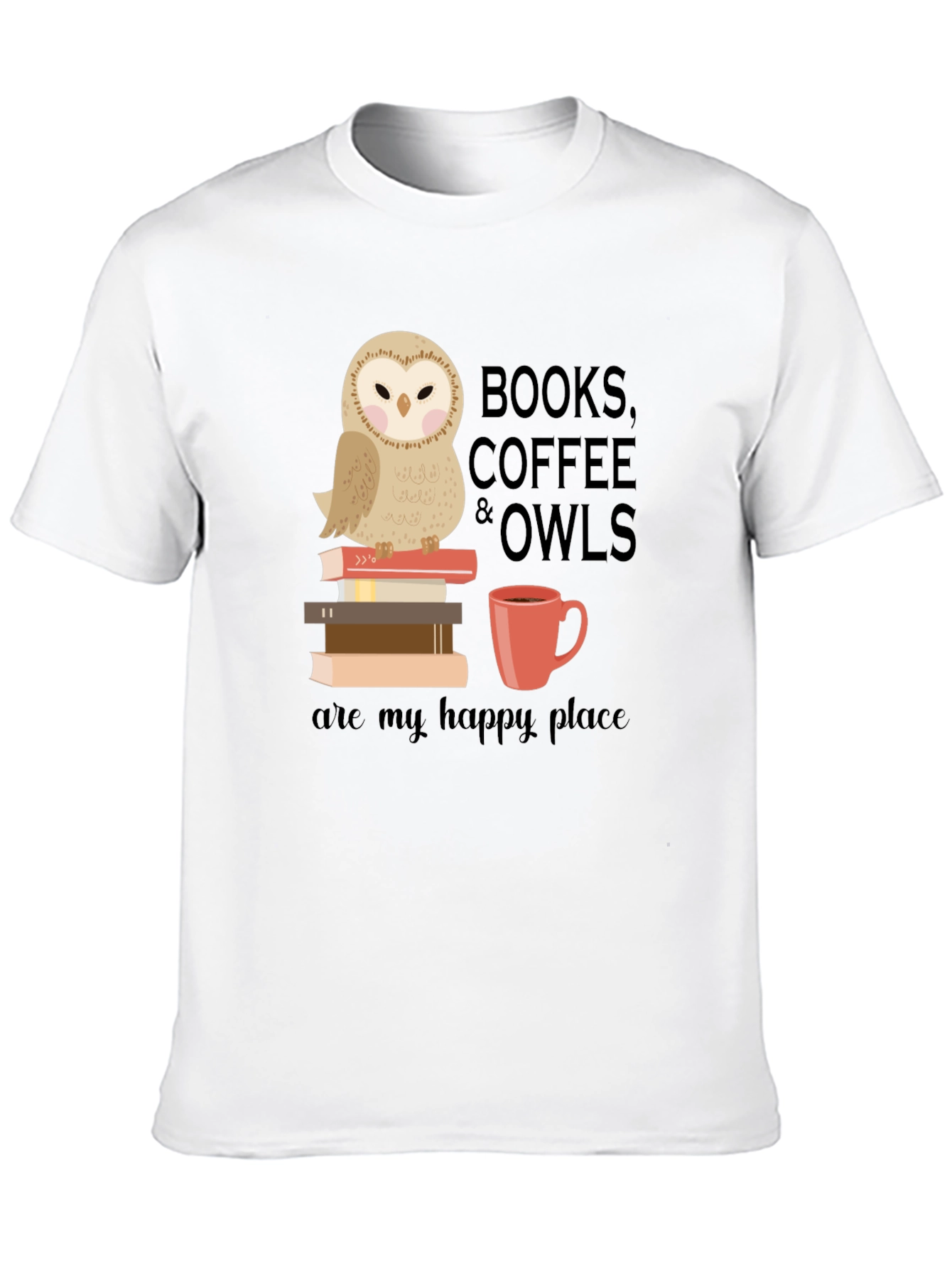 Books Coffee & Owls T-Shirt