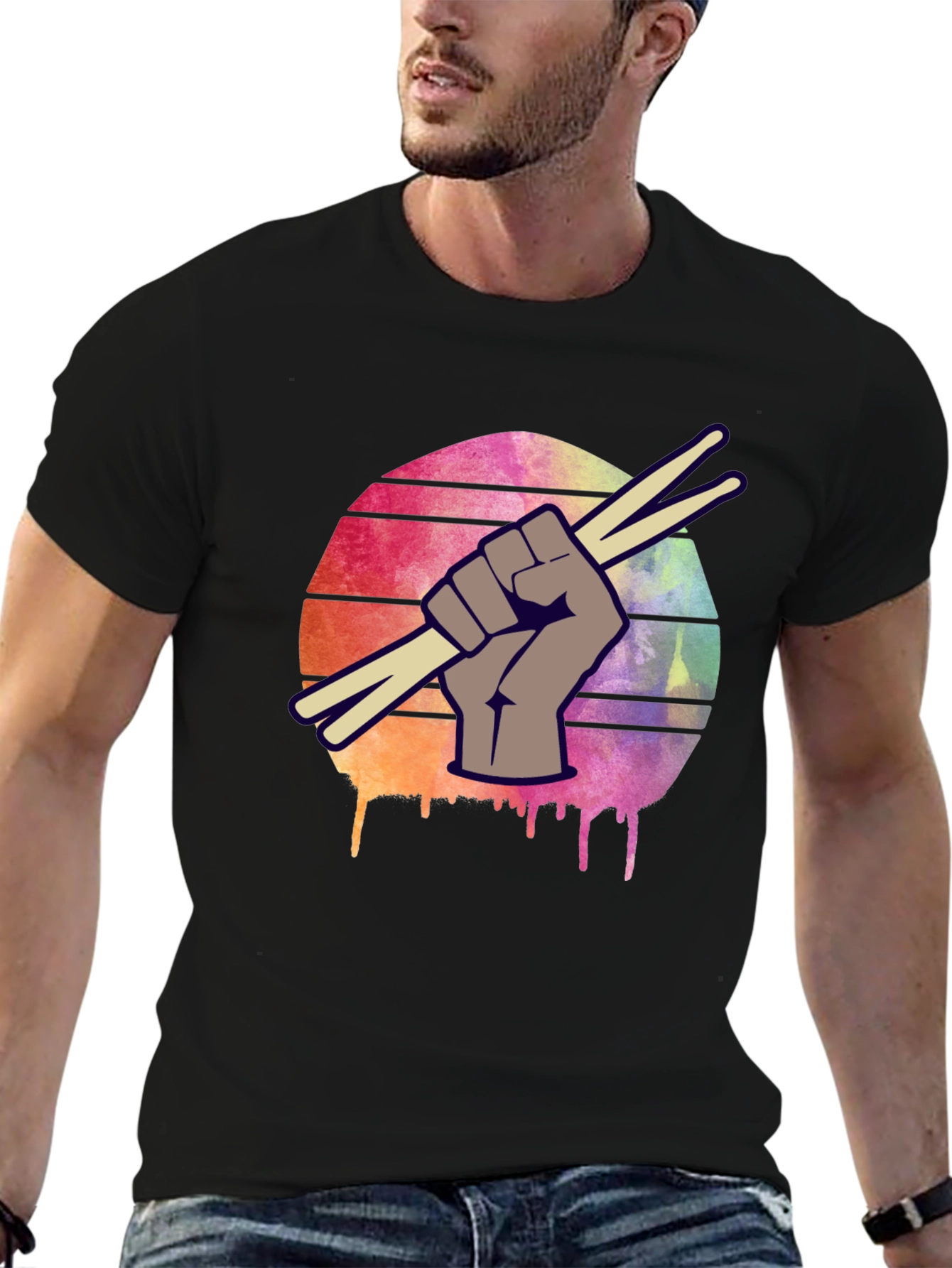 Drummers Fist T-Shirt - Music Lover Tee