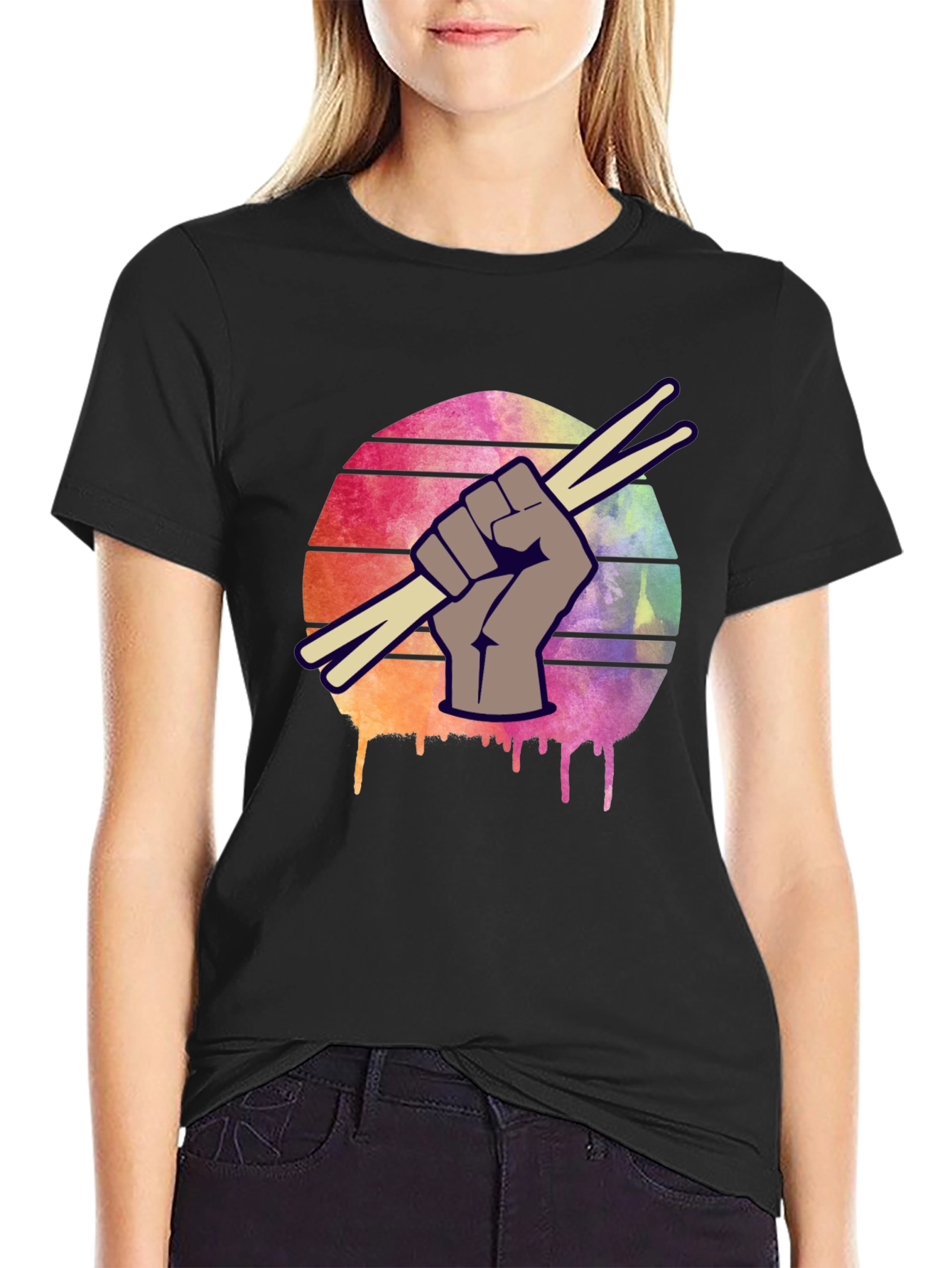 Drummers Fist T-Shirt - Music Lover Tee