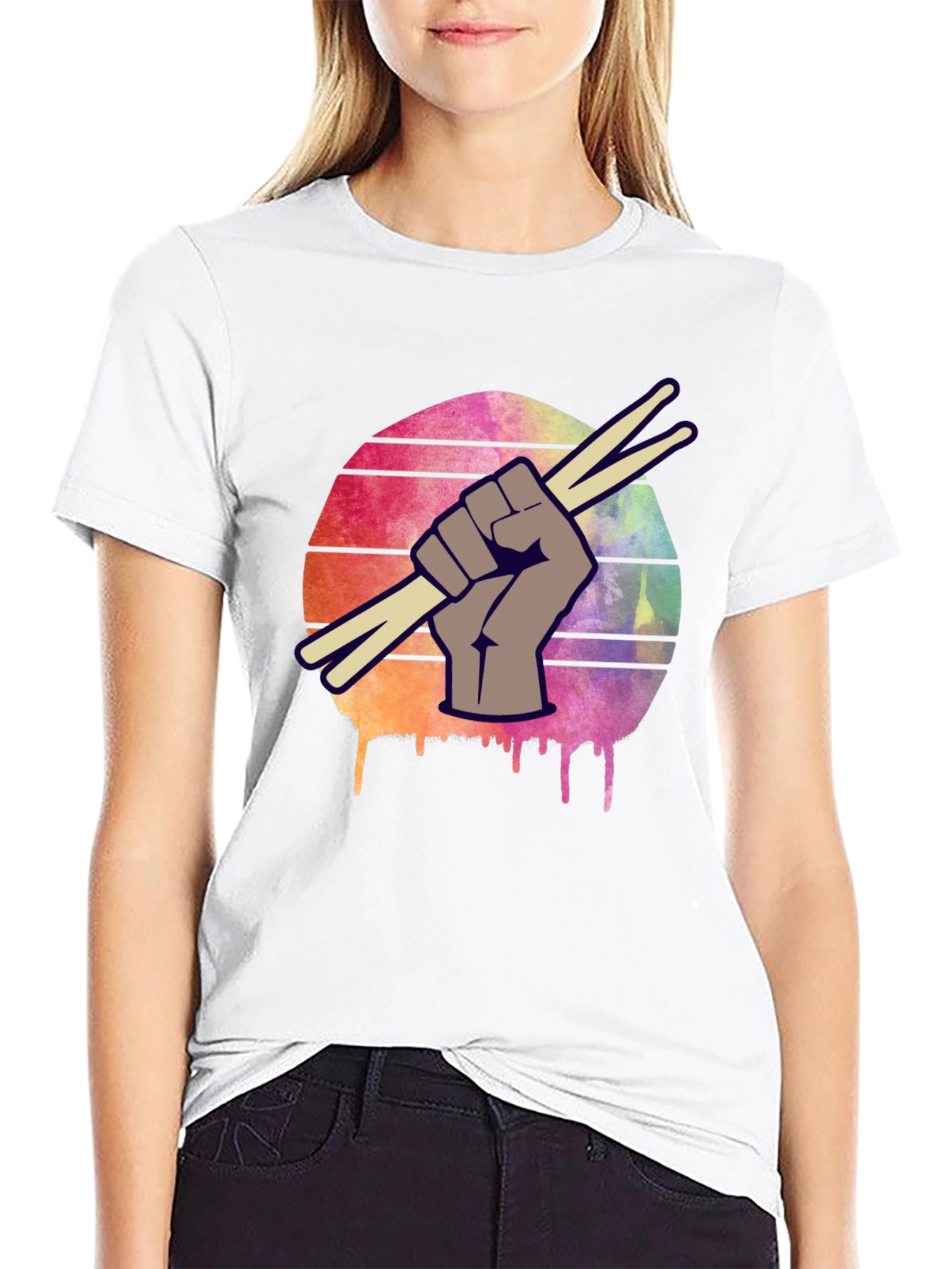 Drummers Fist T-Shirt - Music Lover Tee