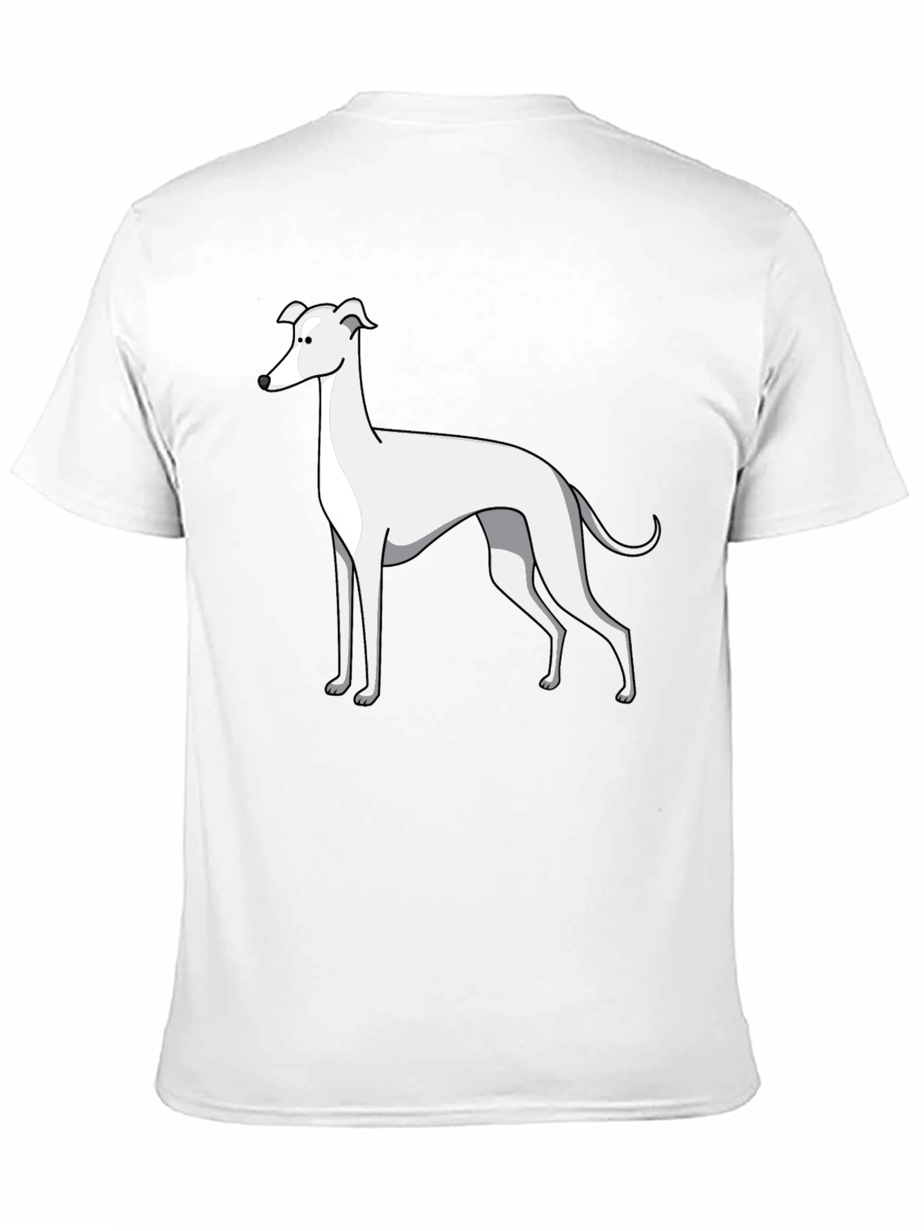 Greyhound Dog Graphic T-Shirt - Unisex Black Tee