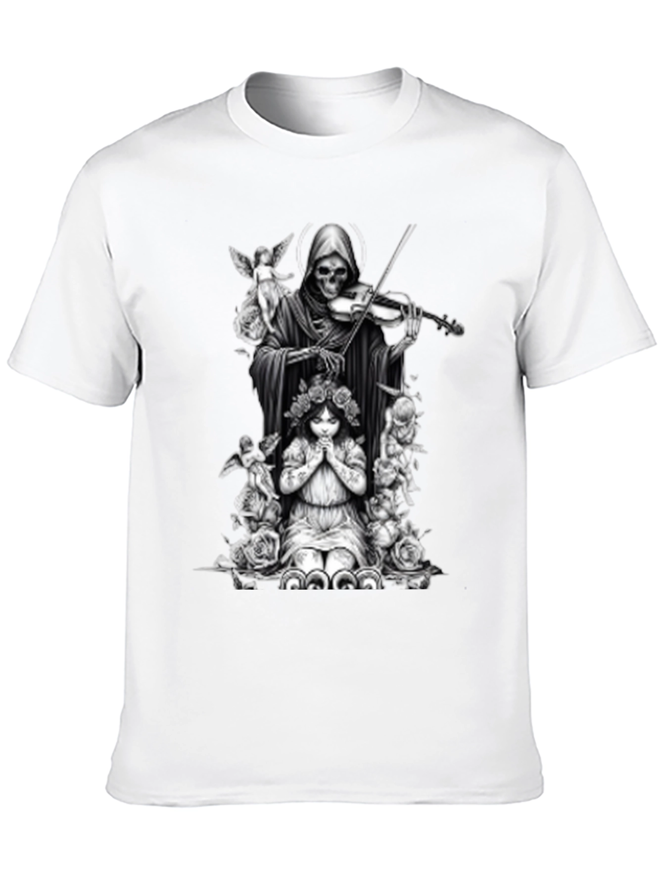 Grim Reaper Violinist Graphic Tee