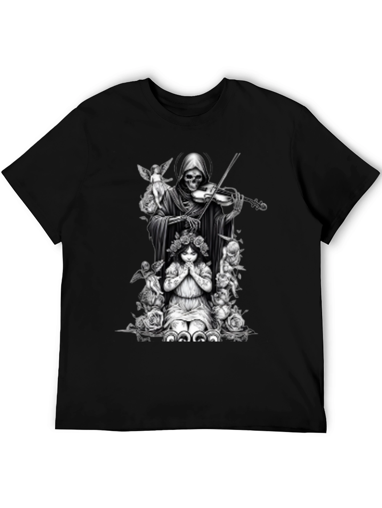 Grim Reaper Violinist Graphic Tee