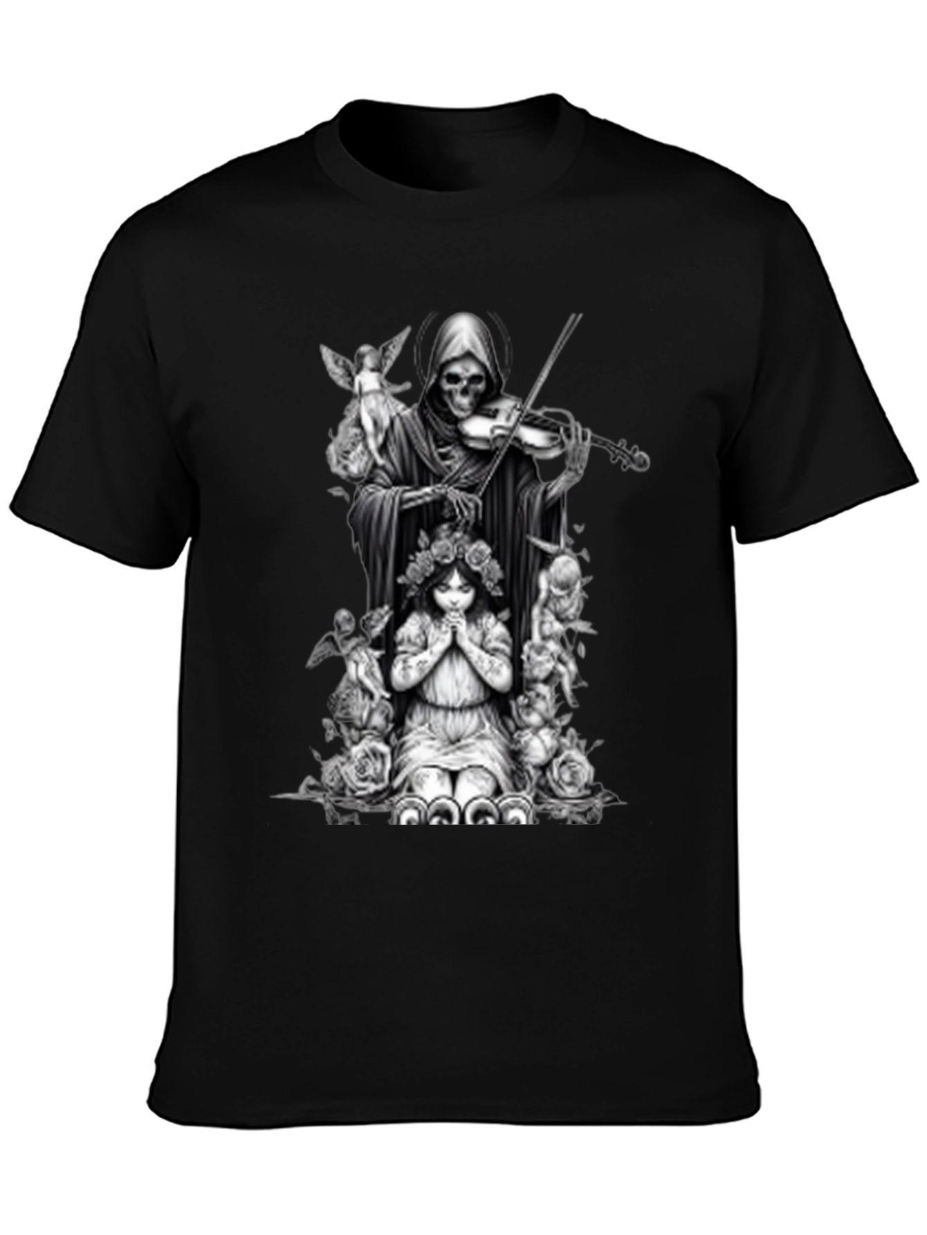 Grim Reaper Violinist Graphic Tee