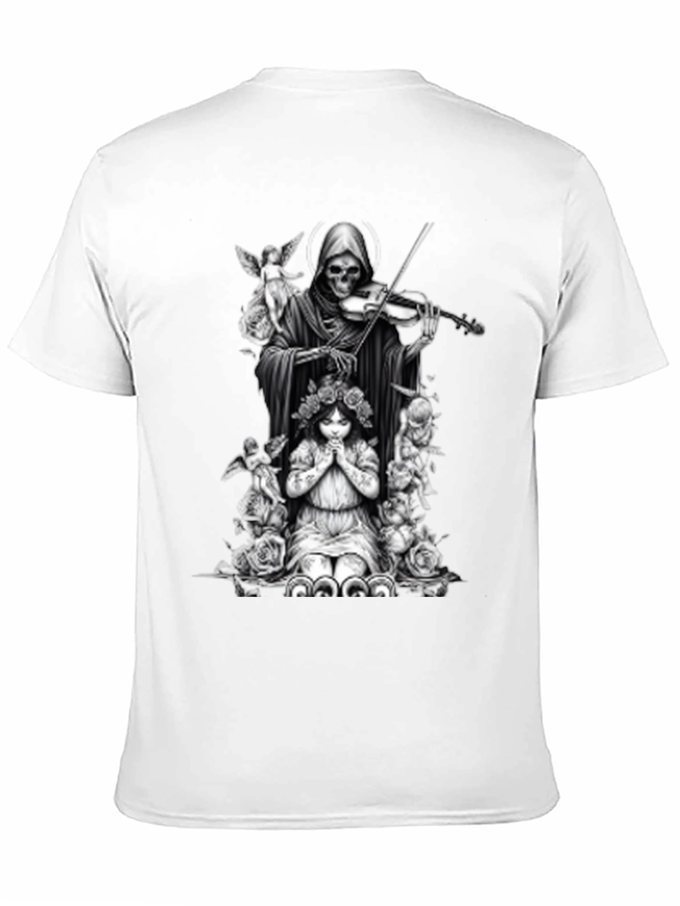 Grim Reaper Violinist Graphic Tee