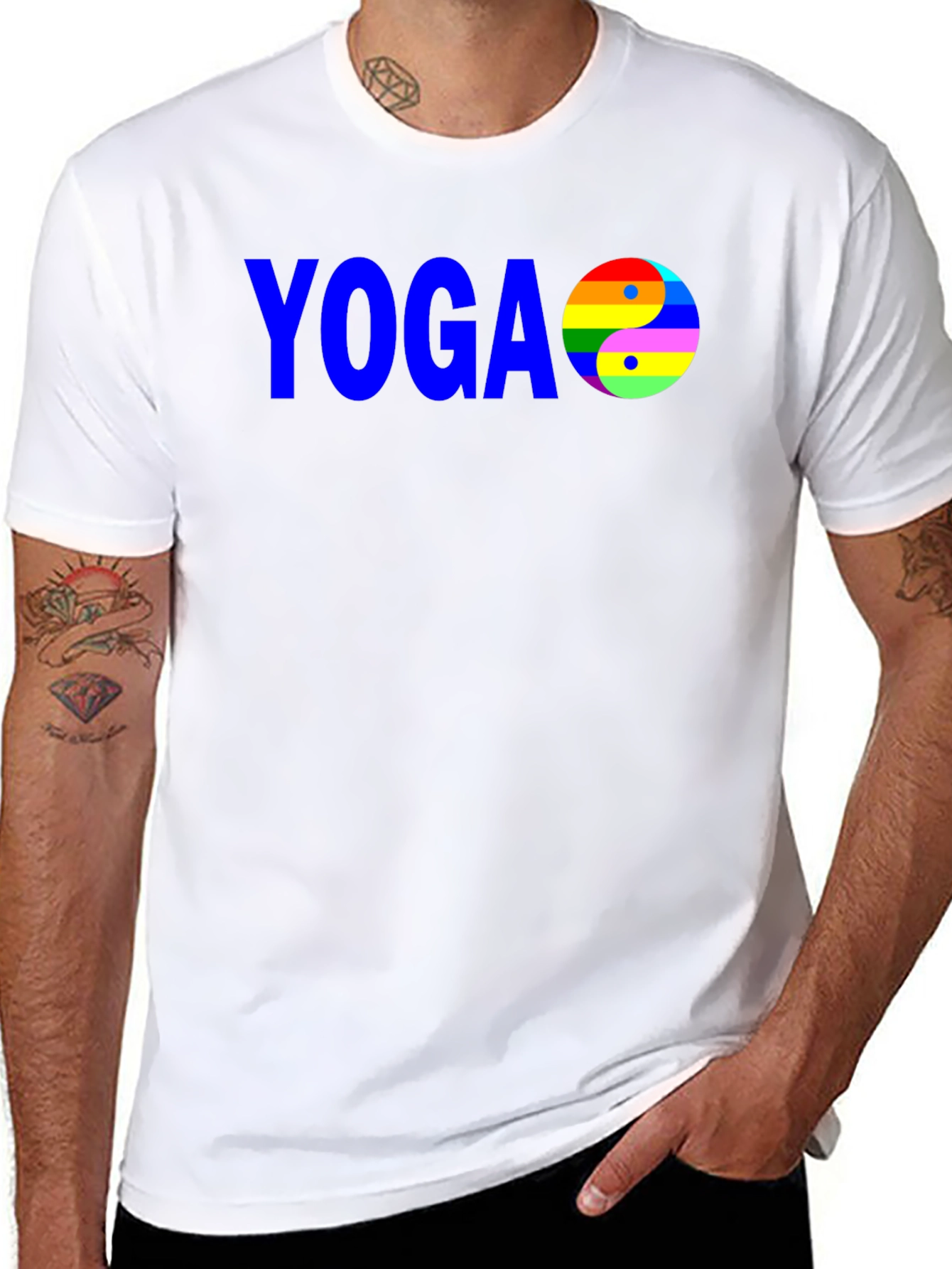 Yoga Yin Yang LGBTQ Pride T-Shirt