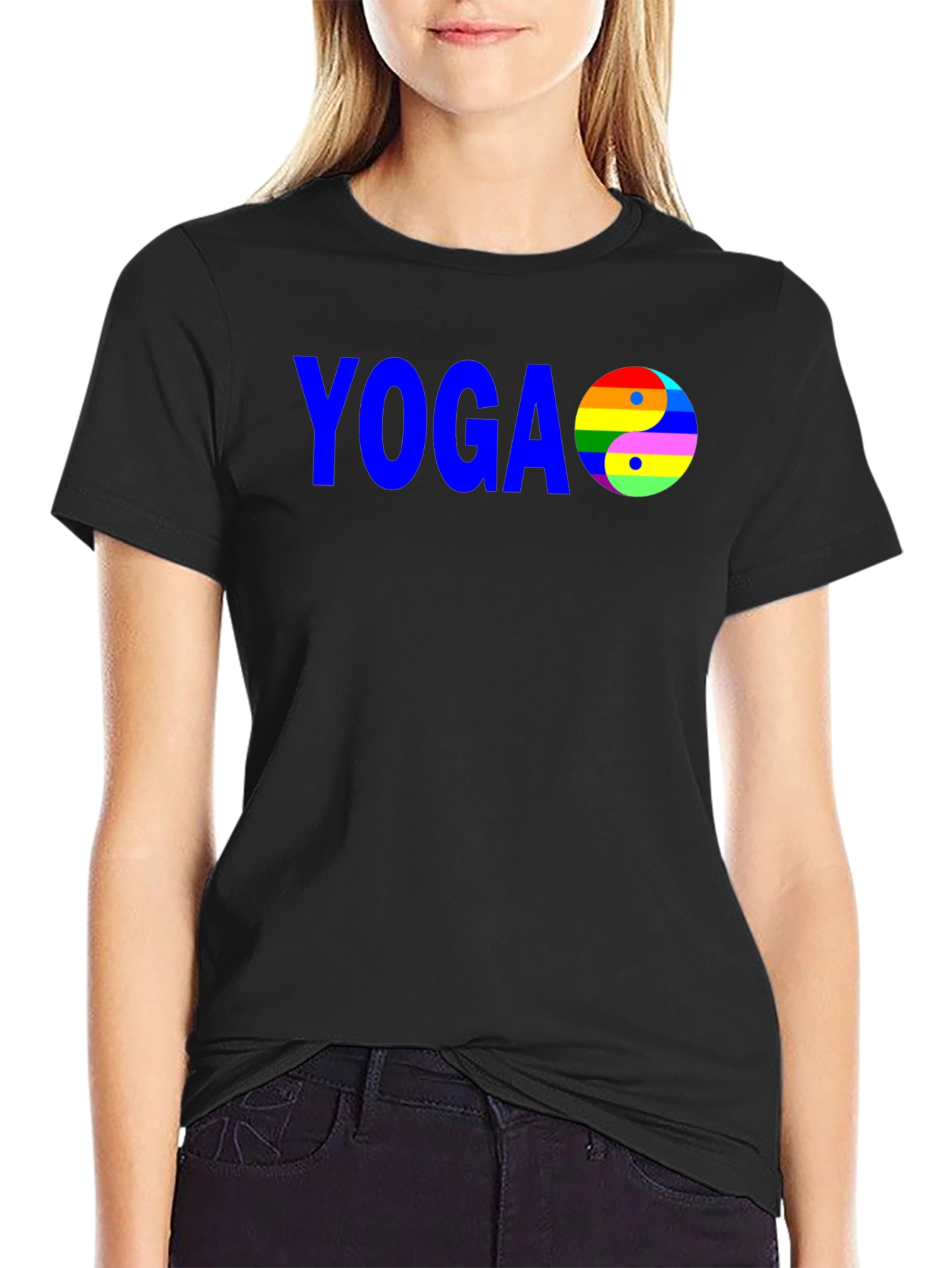 Yoga Yin Yang LGBTQ Pride T-Shirt