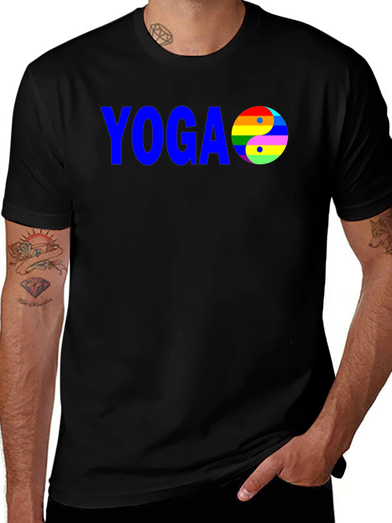 Yoga Yin Yang LGBTQ Pride T-Shirt