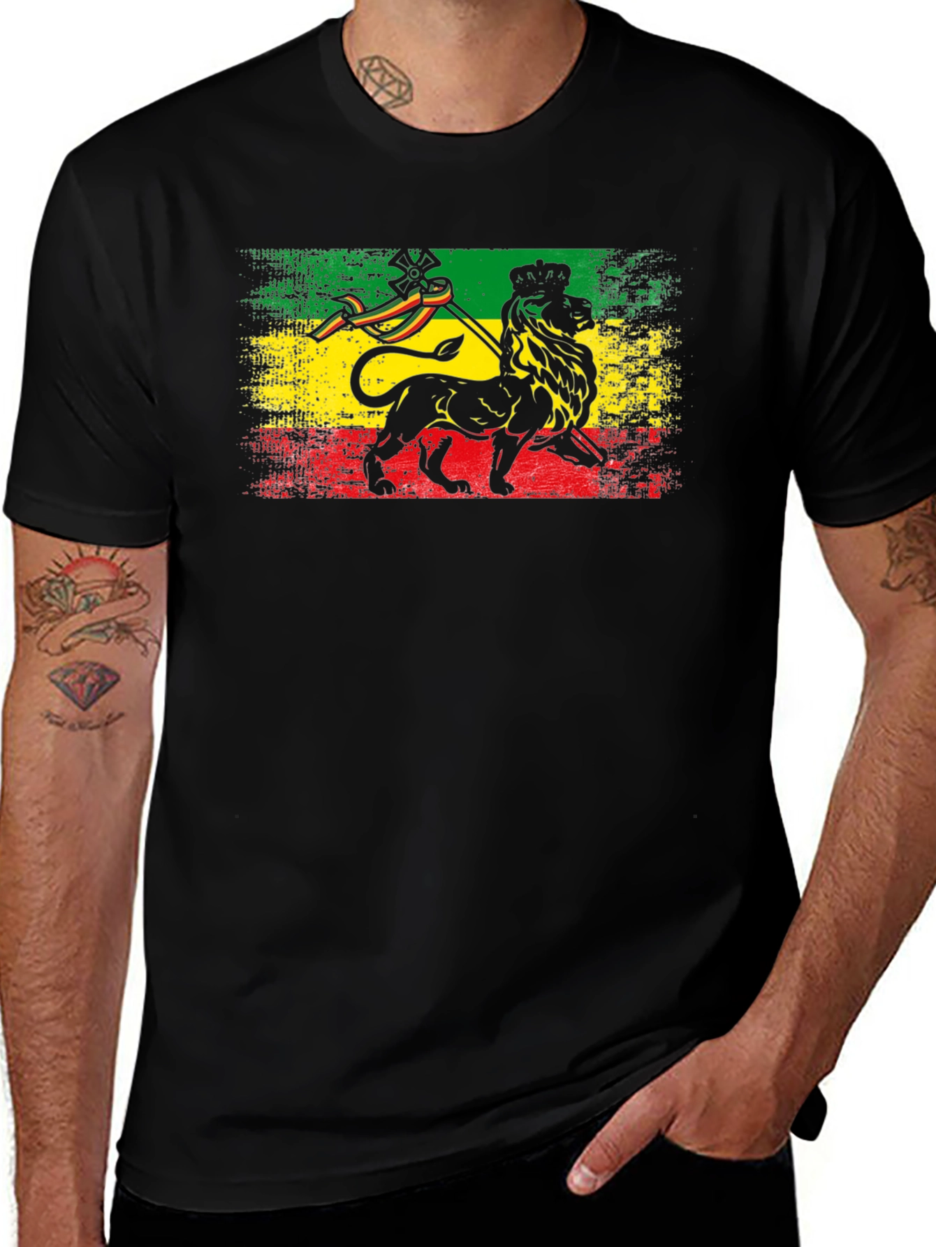 Rasta Lion T-Shirt - Reggae Style