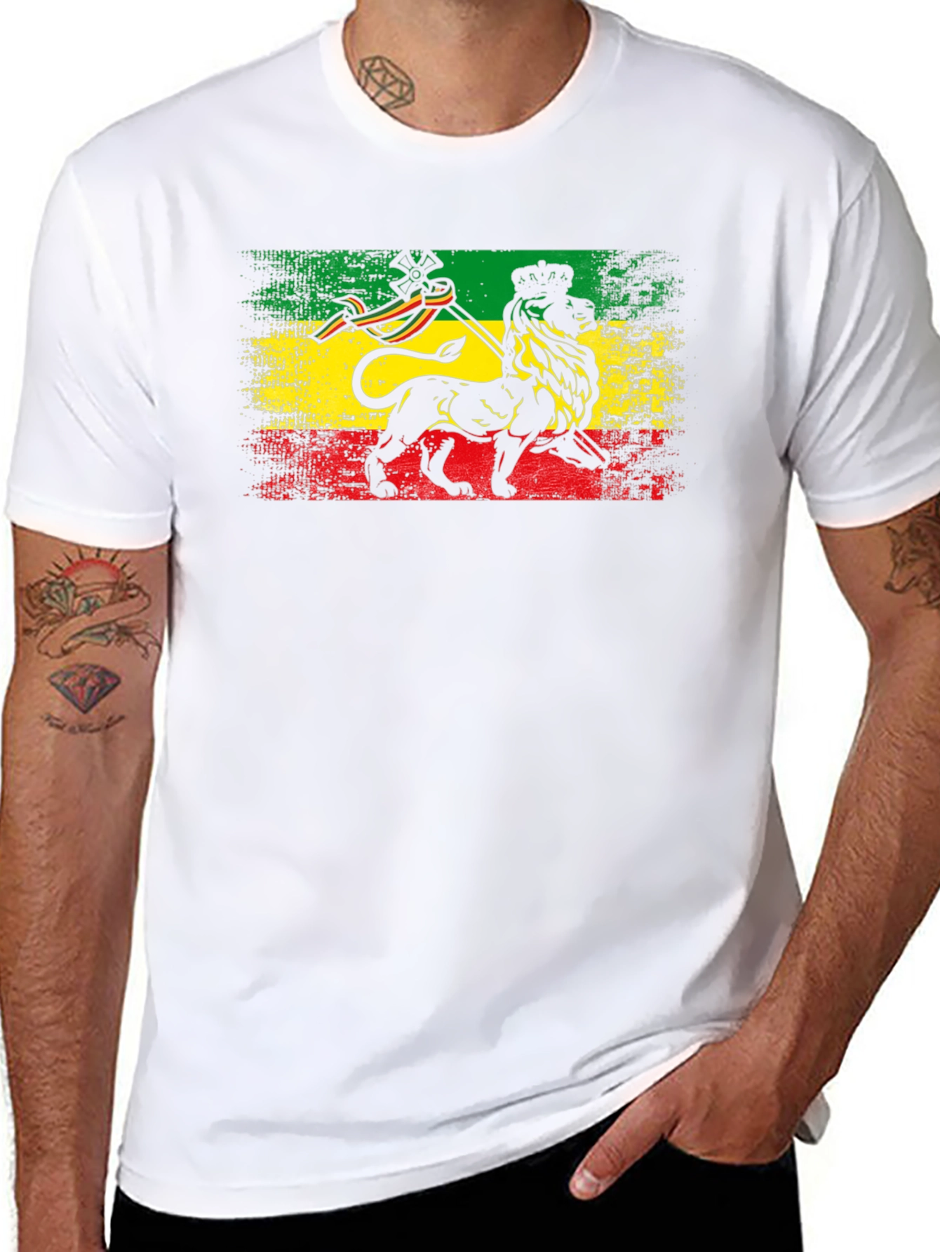 Rasta Lion T-Shirt - Reggae Style
