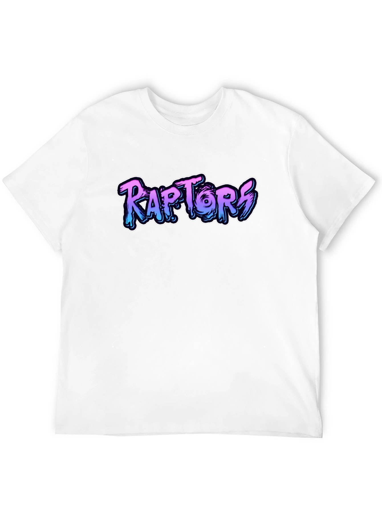 Raptors Graphic Print Black T-Shirt