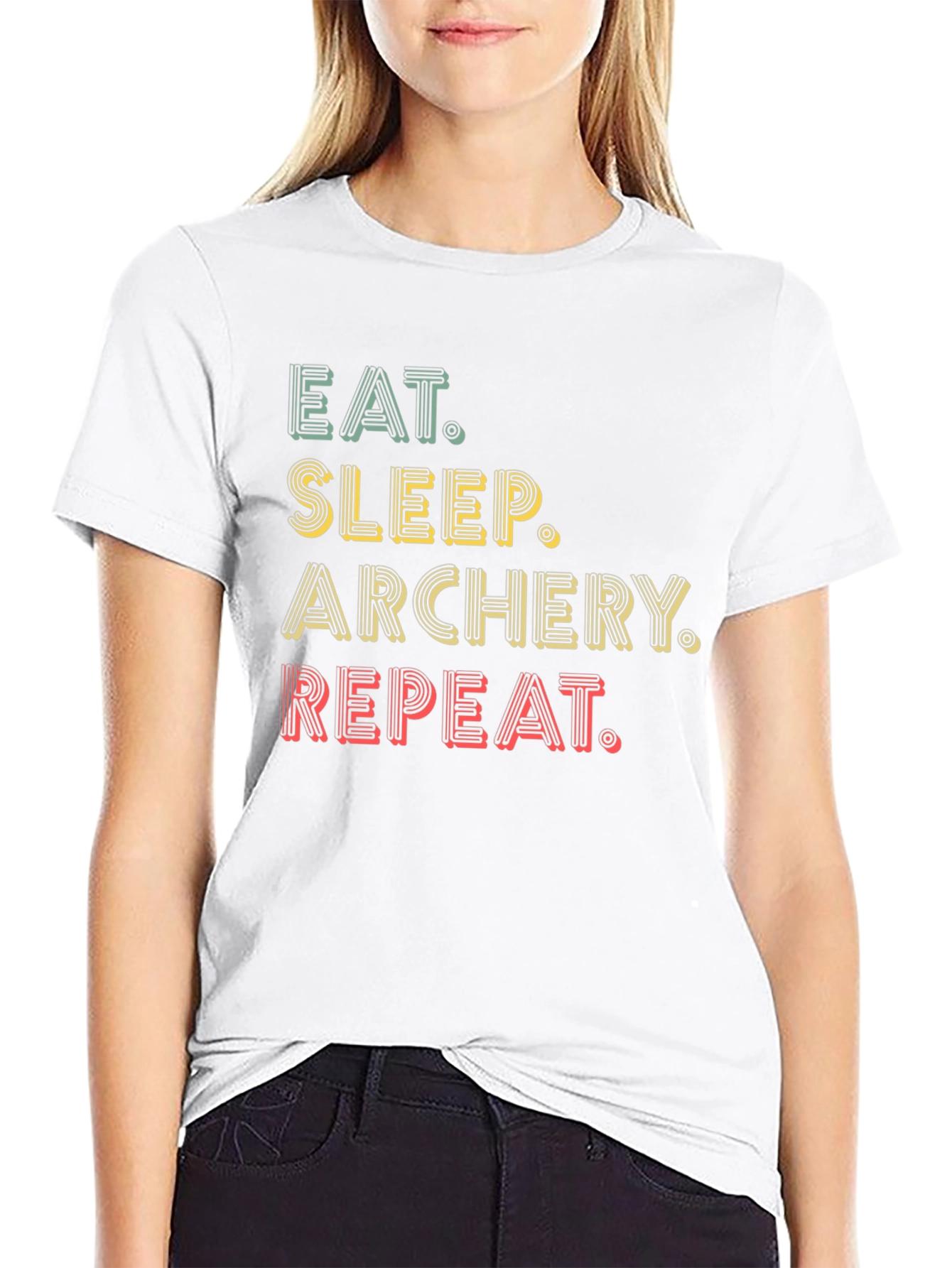 Eat Sleep Archery Repeat Graphic Tee