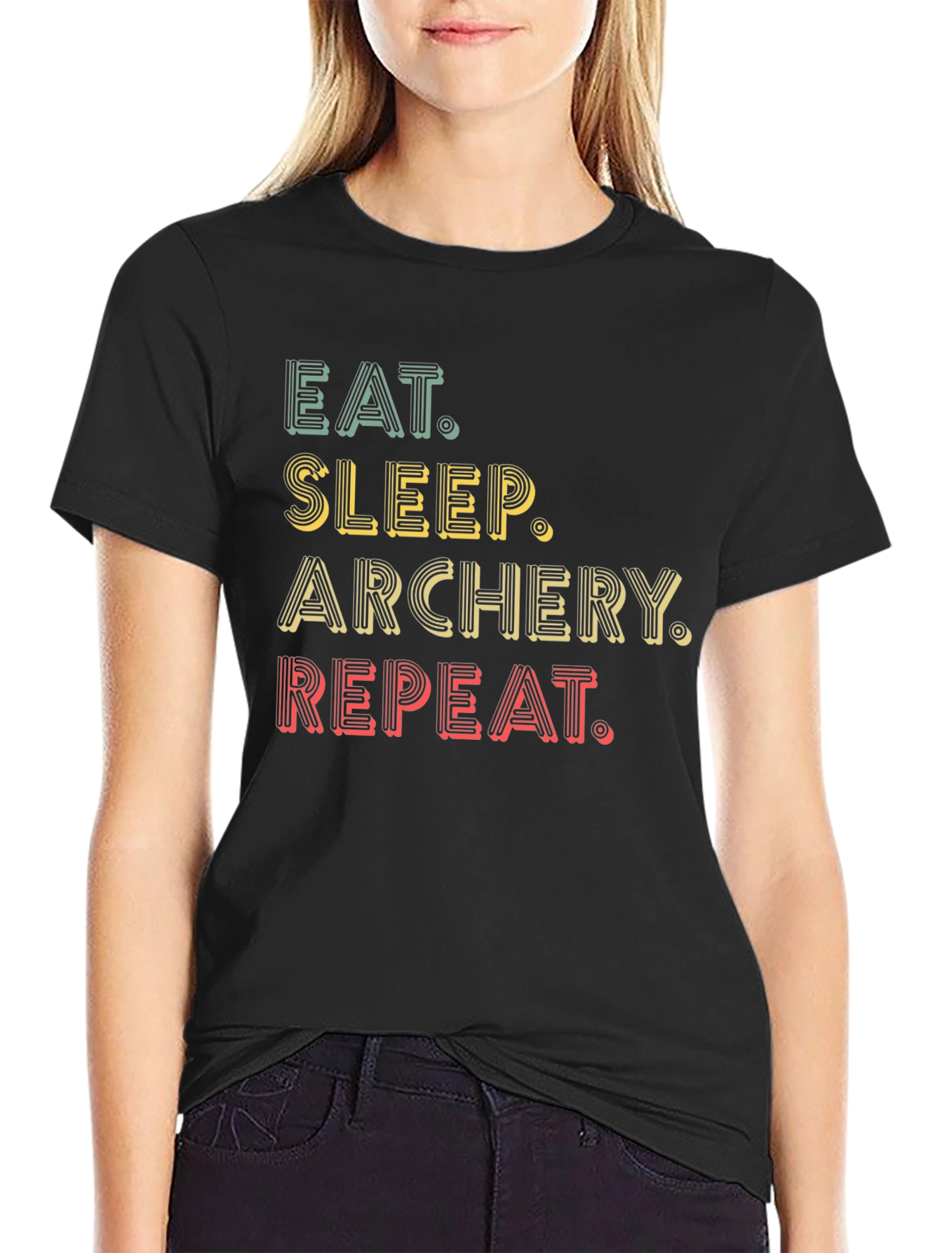 Eat Sleep Archery Repeat Graphic Tee