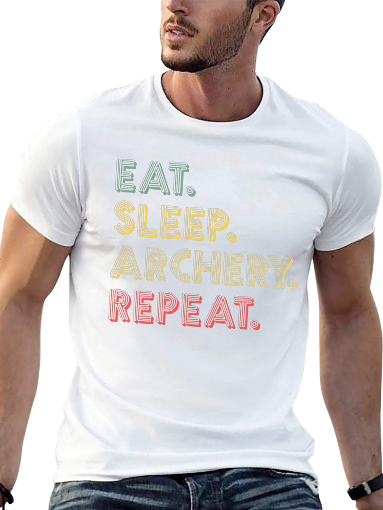 Eat Sleep Archery Repeat Graphic Tee