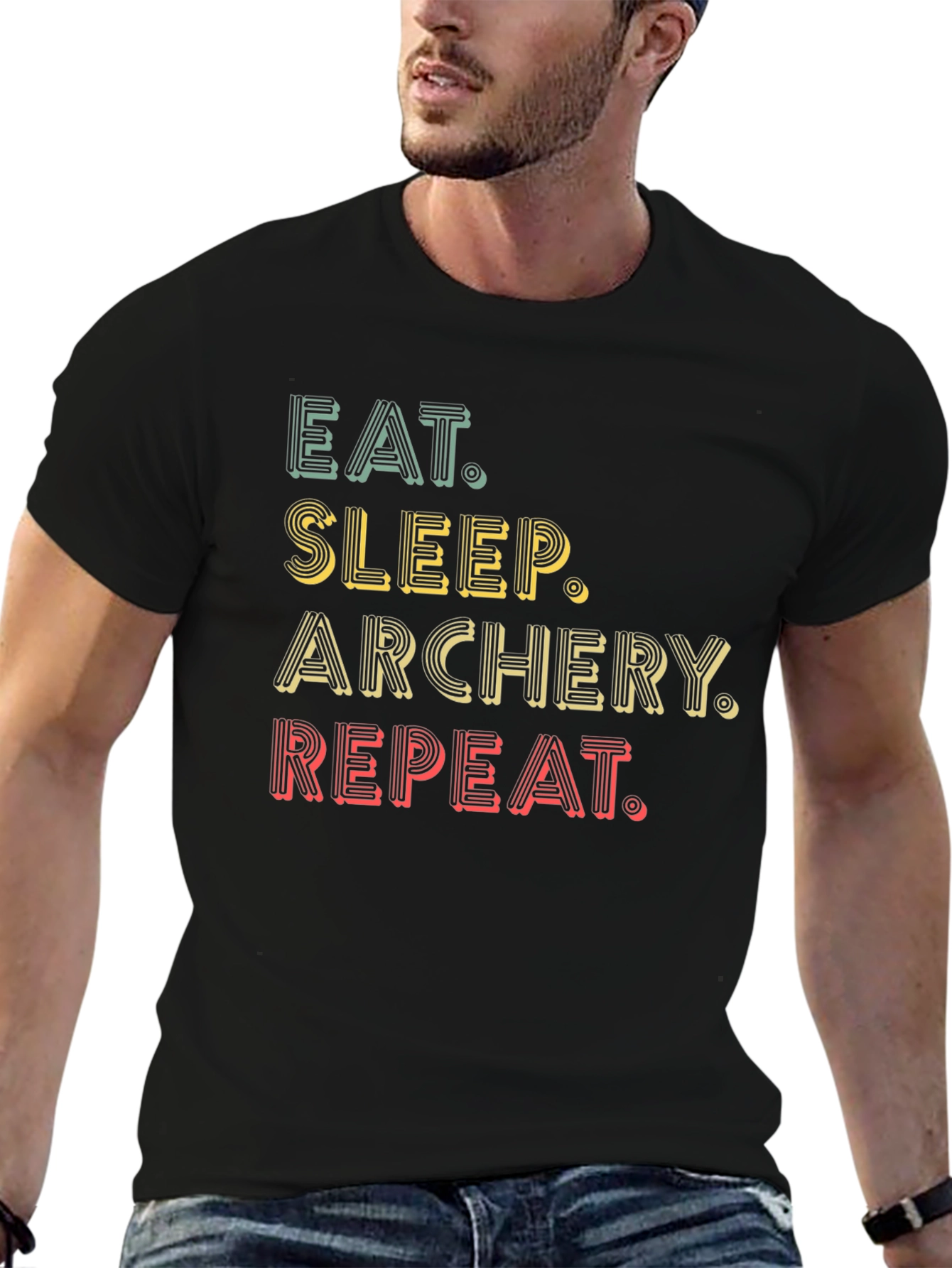 Eat Sleep Archery Repeat Graphic Tee