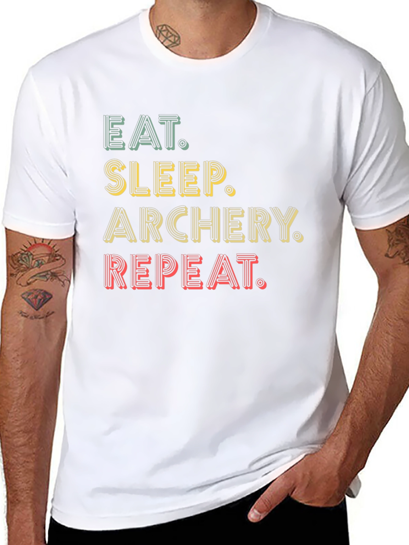 Eat Sleep Archery Repeat Graphic Tee