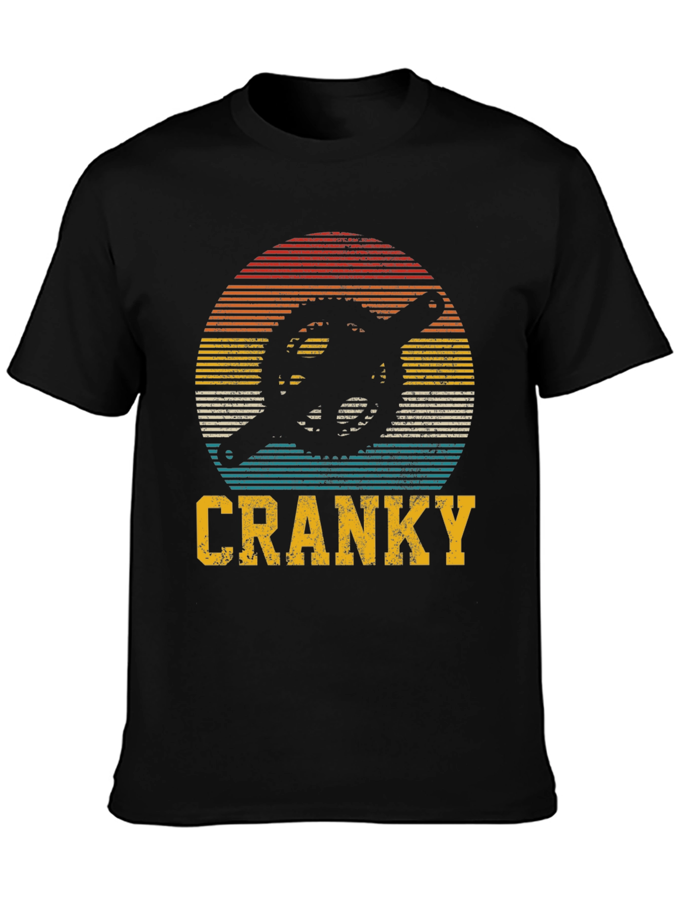 Retro Cranky Cyclist Graphic Tee