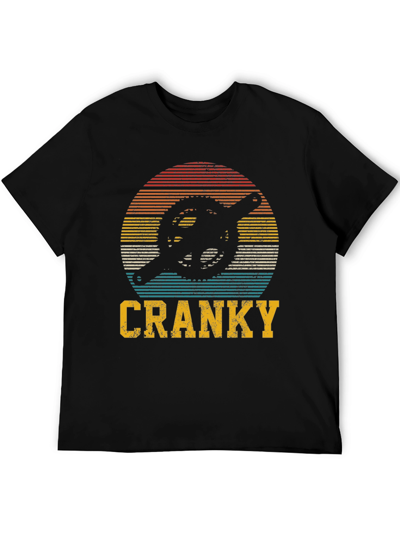 Retro Cranky Cyclist Graphic Tee