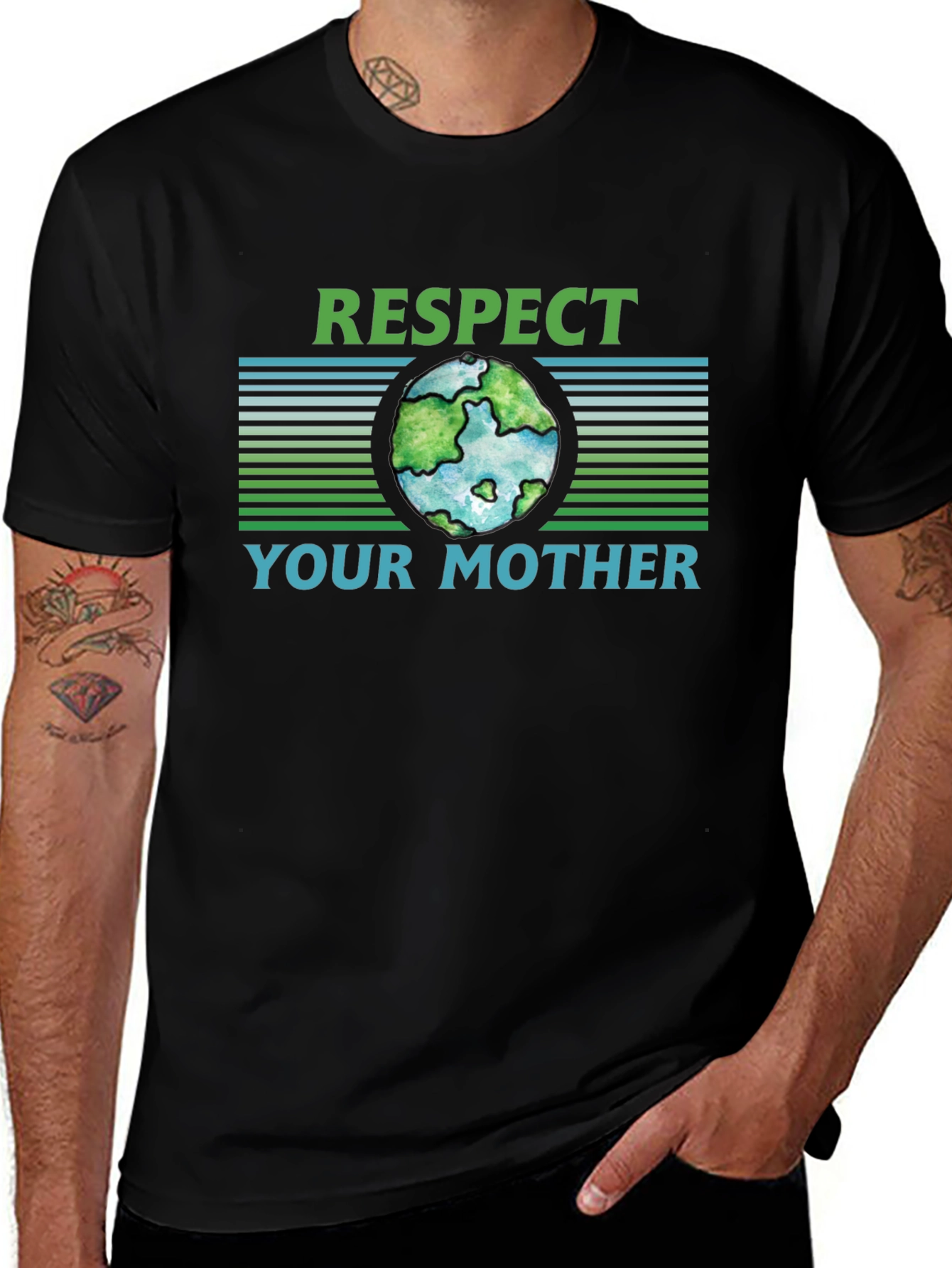 Respect Your Mother Earth Graphic T-Shirt