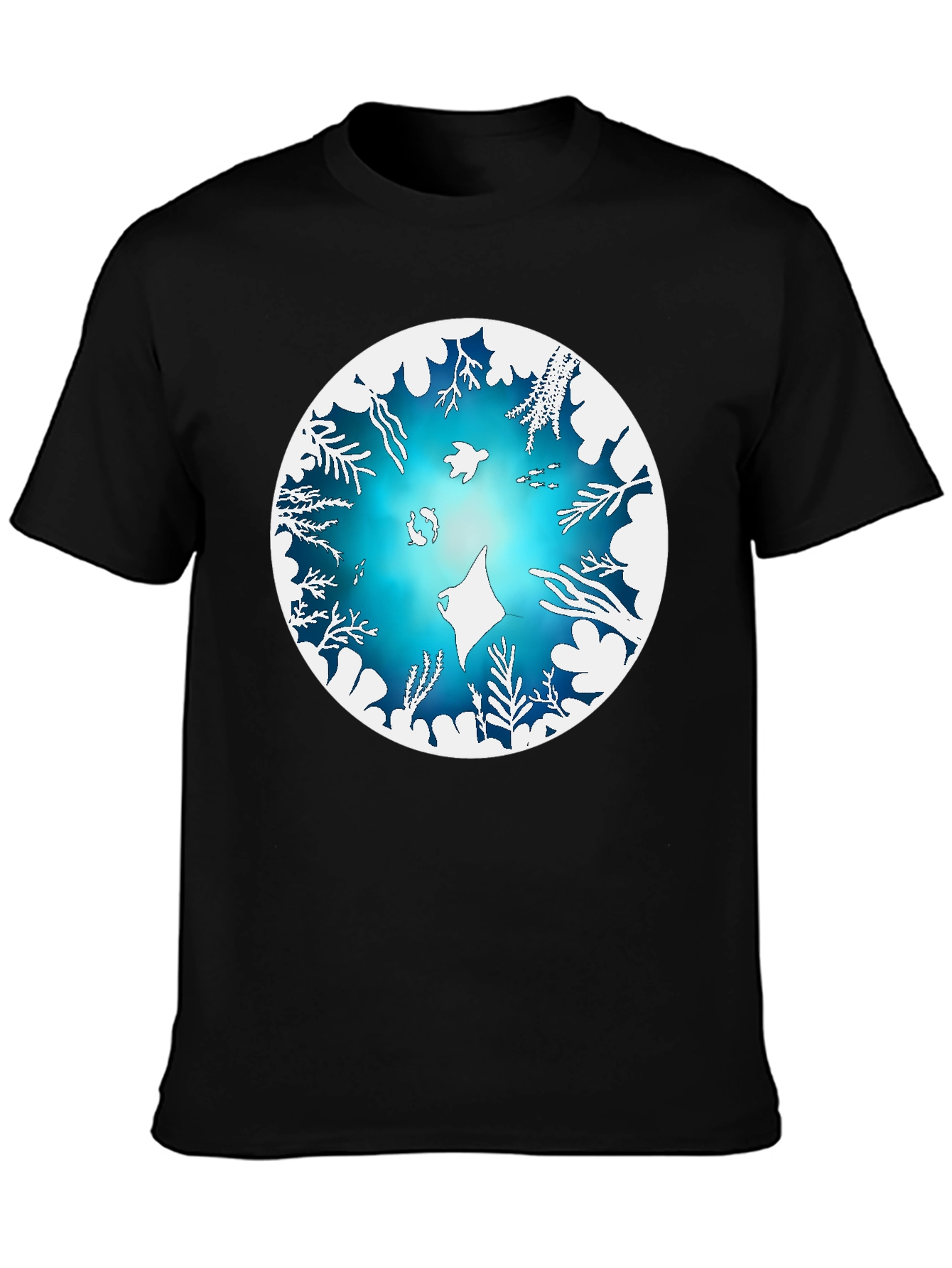 Ocean Life Graphic Tee - Black