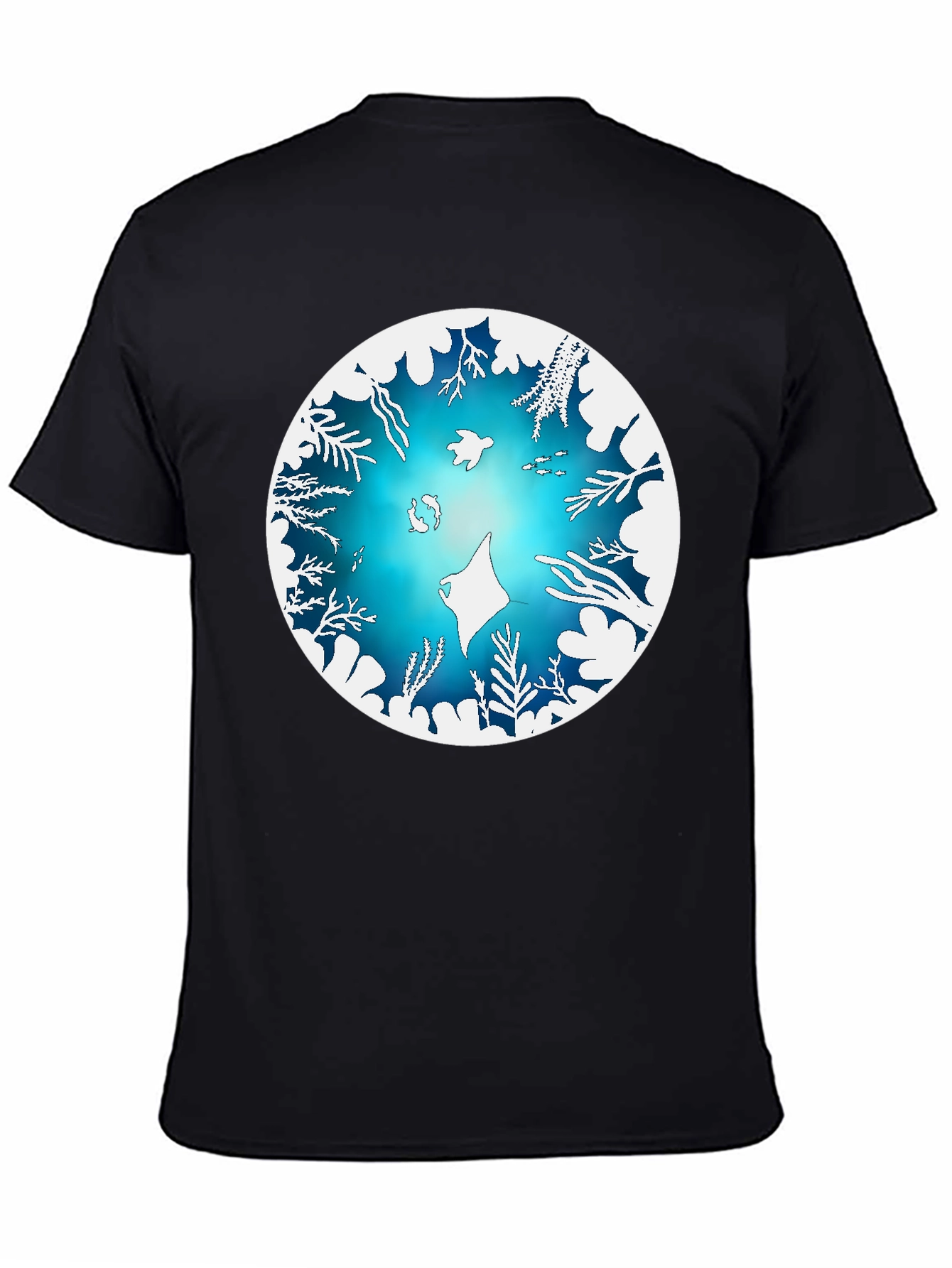 Ocean Life Graphic Tee - Black