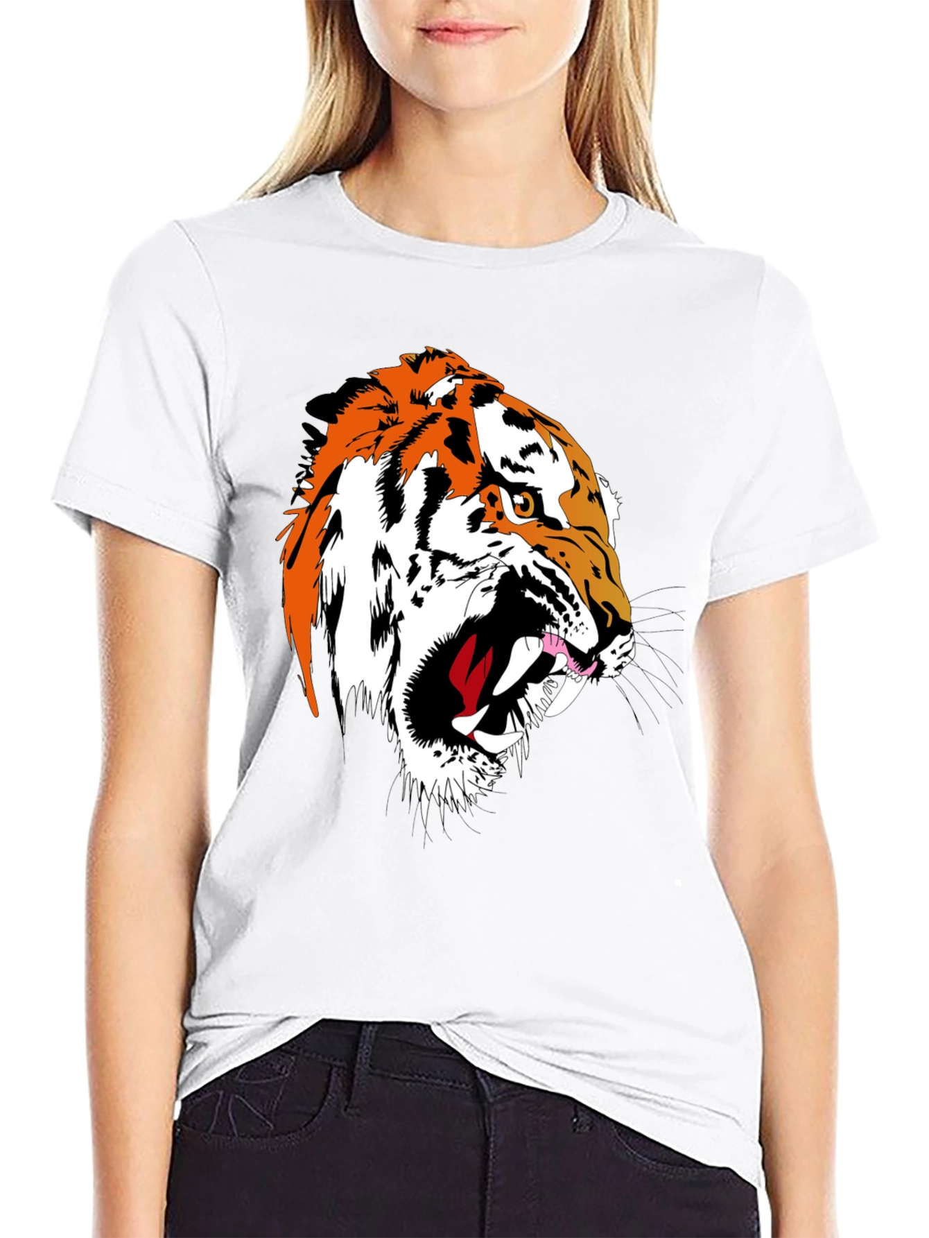 Tiger Graphic Tee - Fierce Black T-Shirt