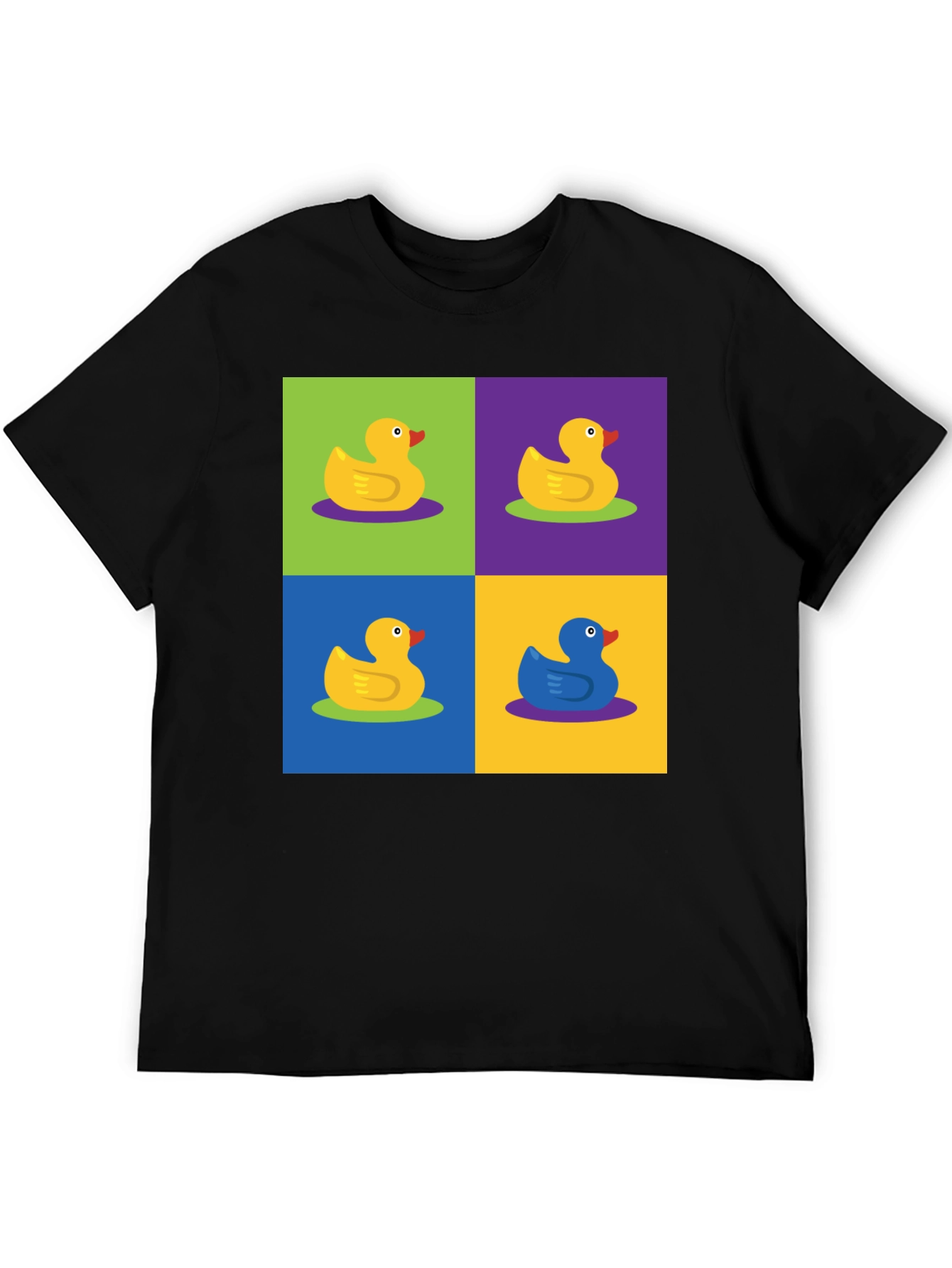 Funky Rubber Duck Pop Art Graphic Tee