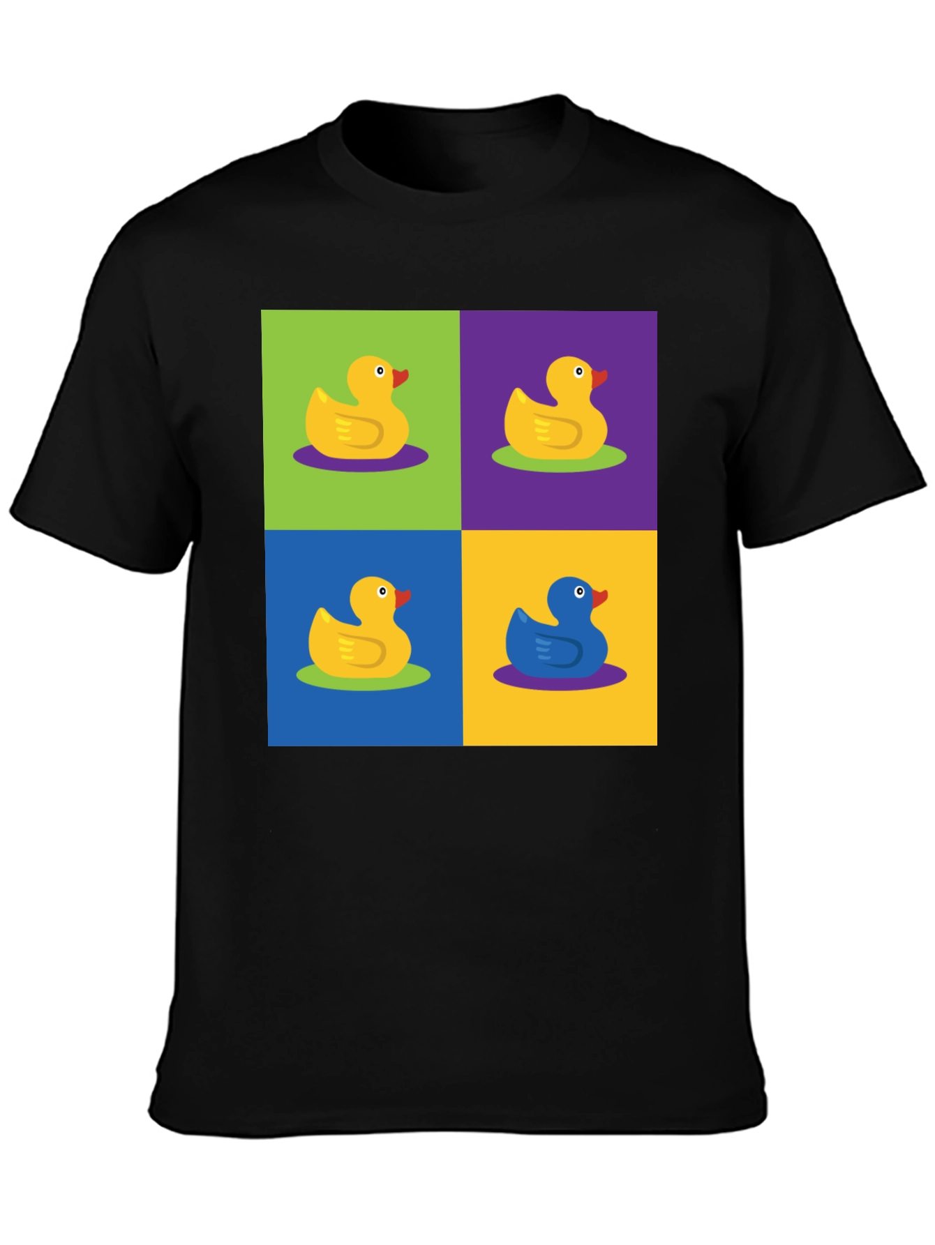 Funky Rubber Duck Pop Art Graphic Tee