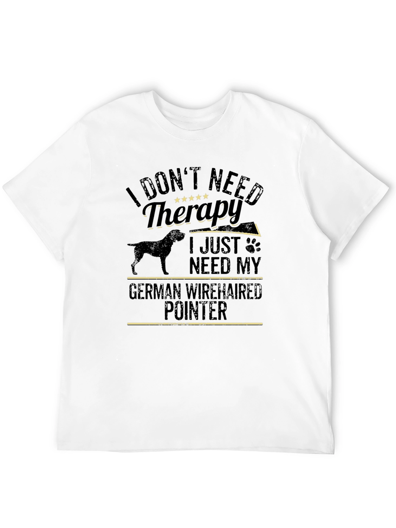 German Wirehaired Pointer Therapy Dog T-Shirt