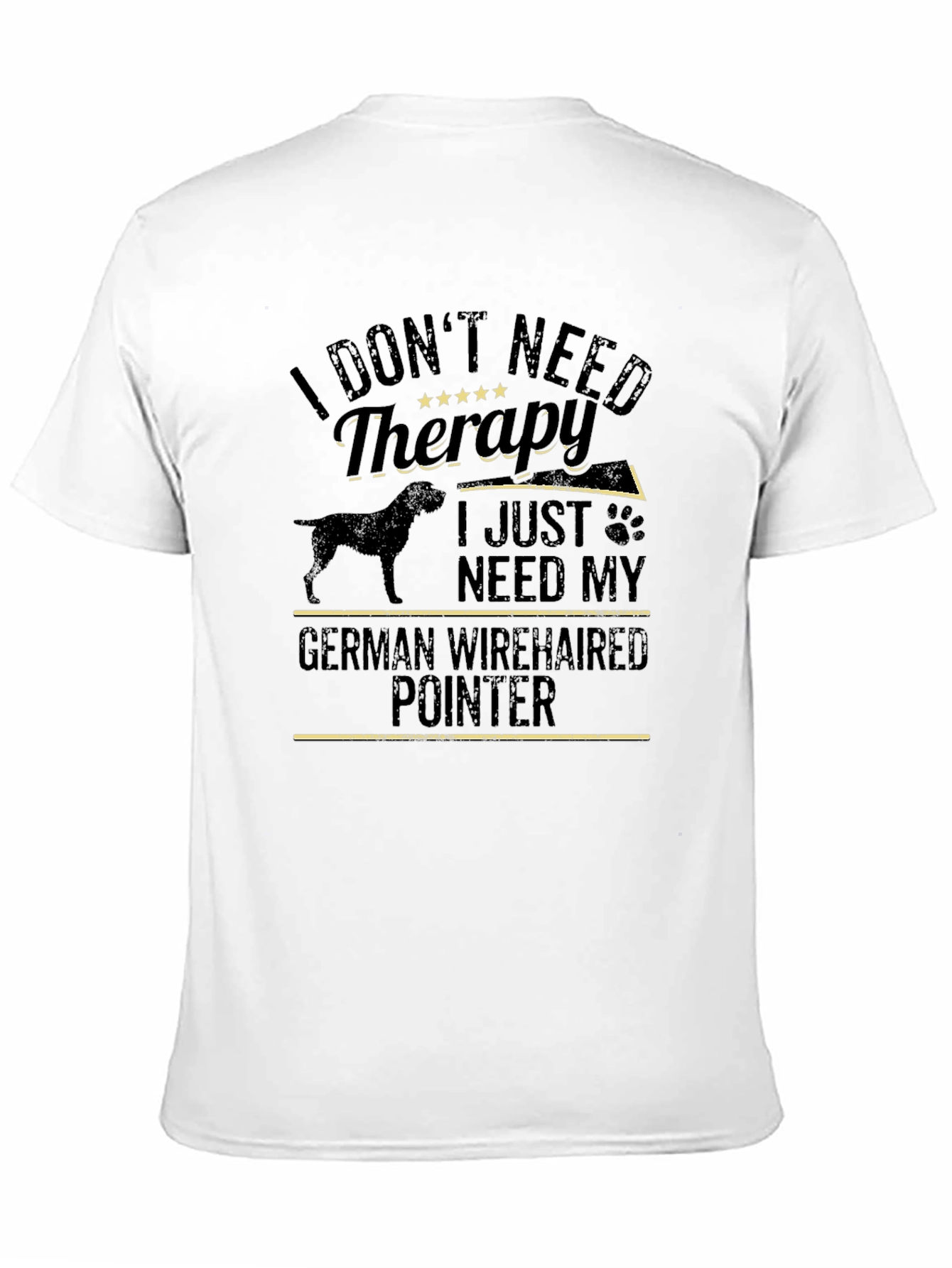 German Wirehaired Pointer Therapy Dog T-Shirt